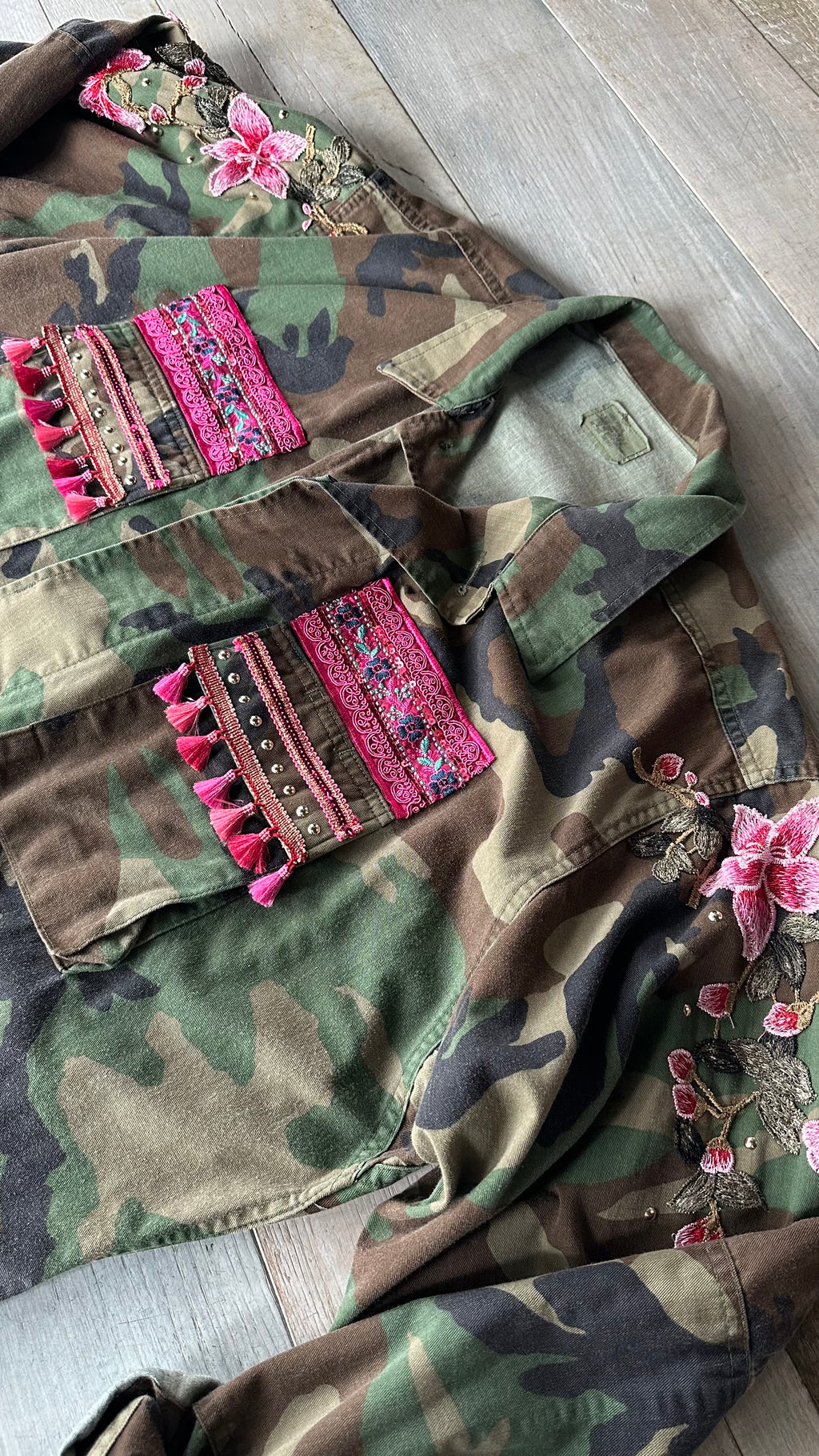 Giacca Militare Camouflage “Roses”