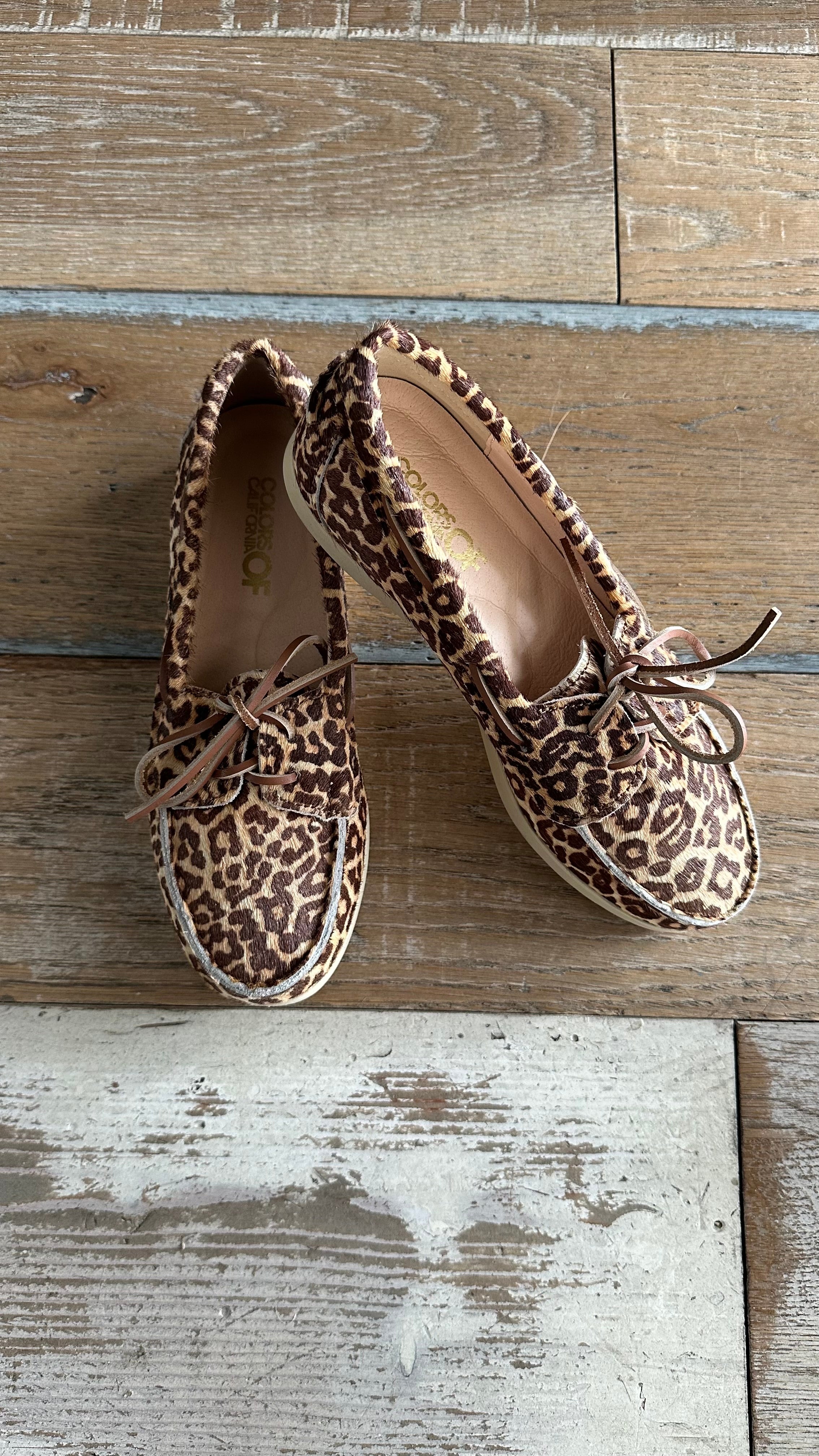 Mocassino da Barca in cavallino Leopardato