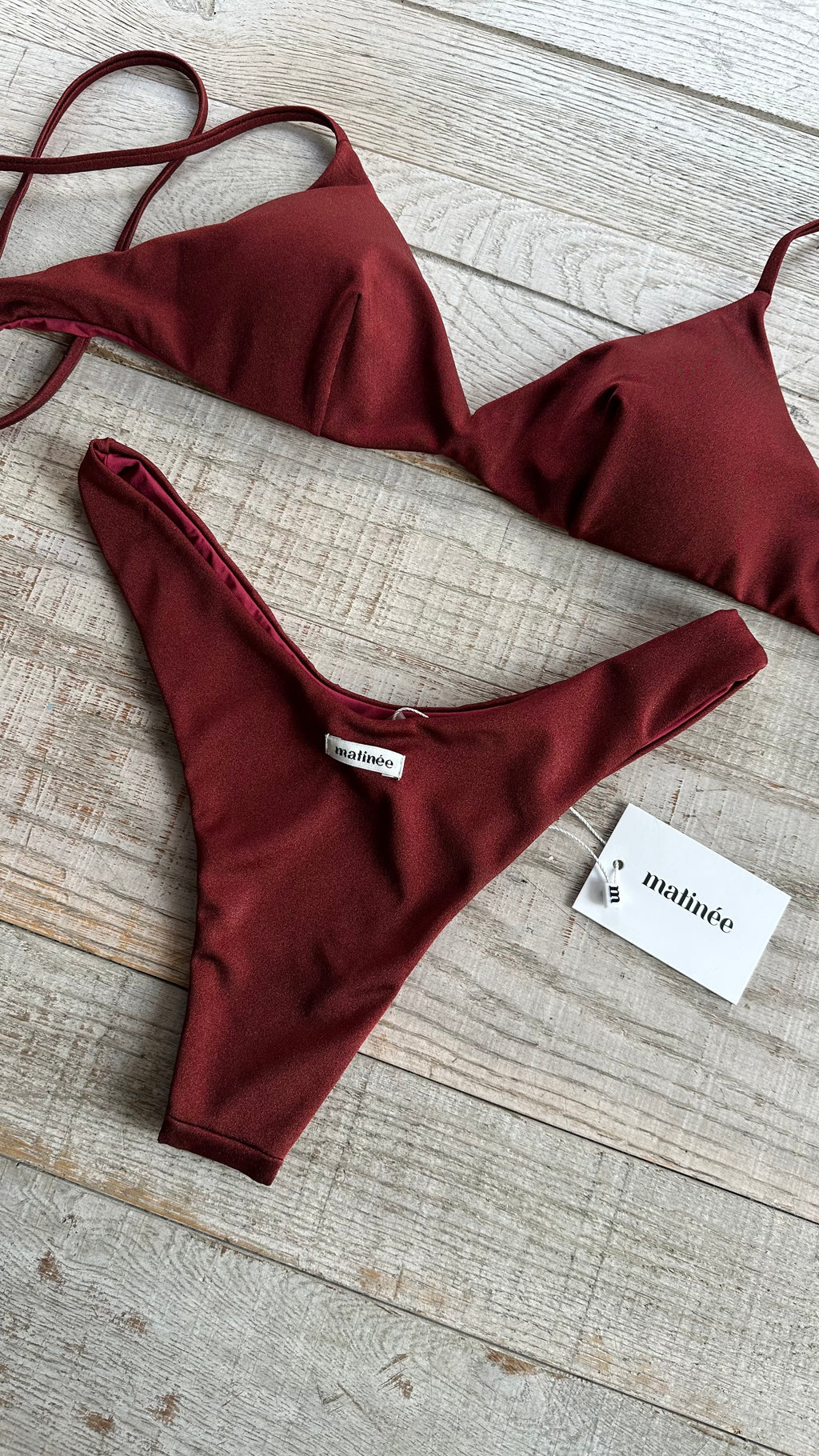 Bikini Top Tina Rosso Vino
