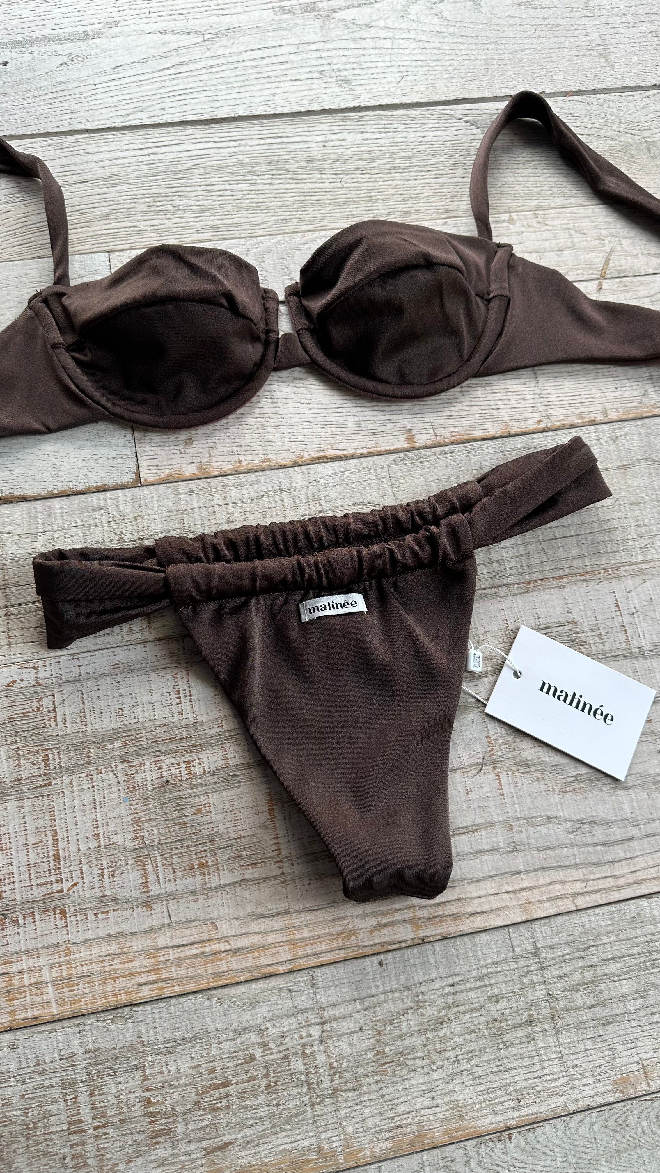 Balconcino Adele in lycra Lucida Marrone