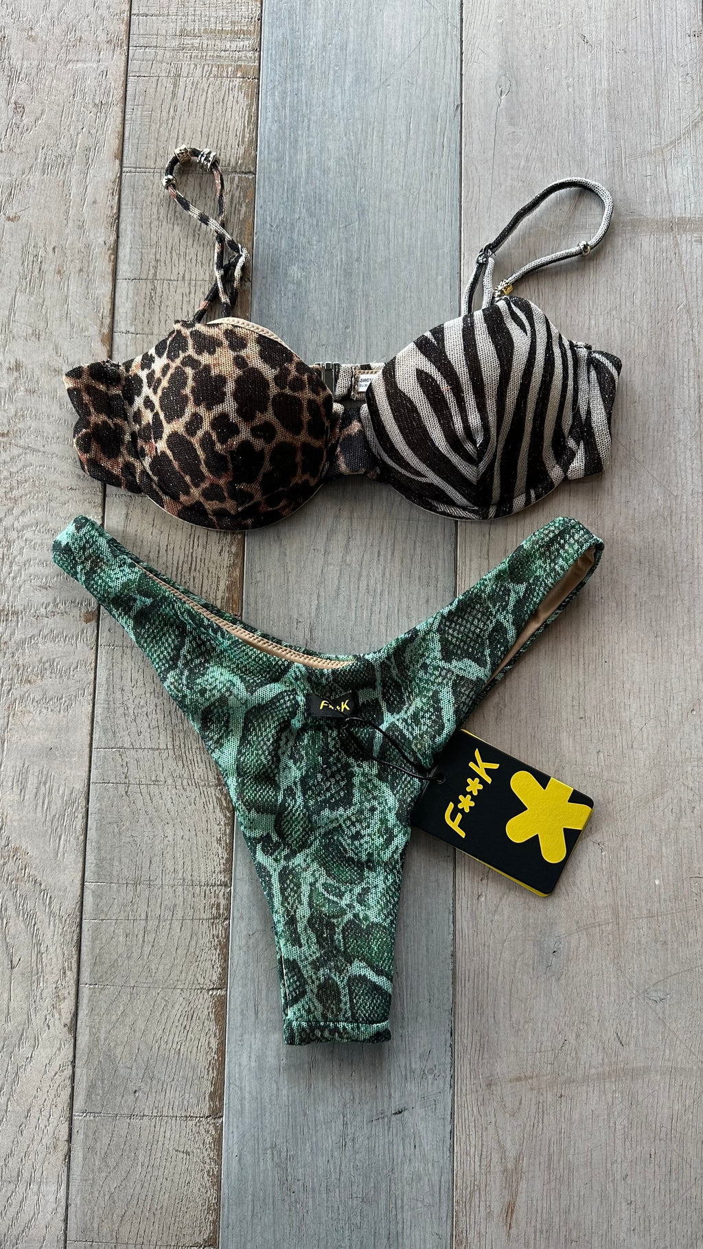 Balconcino Animalier Lurex e Jersey
