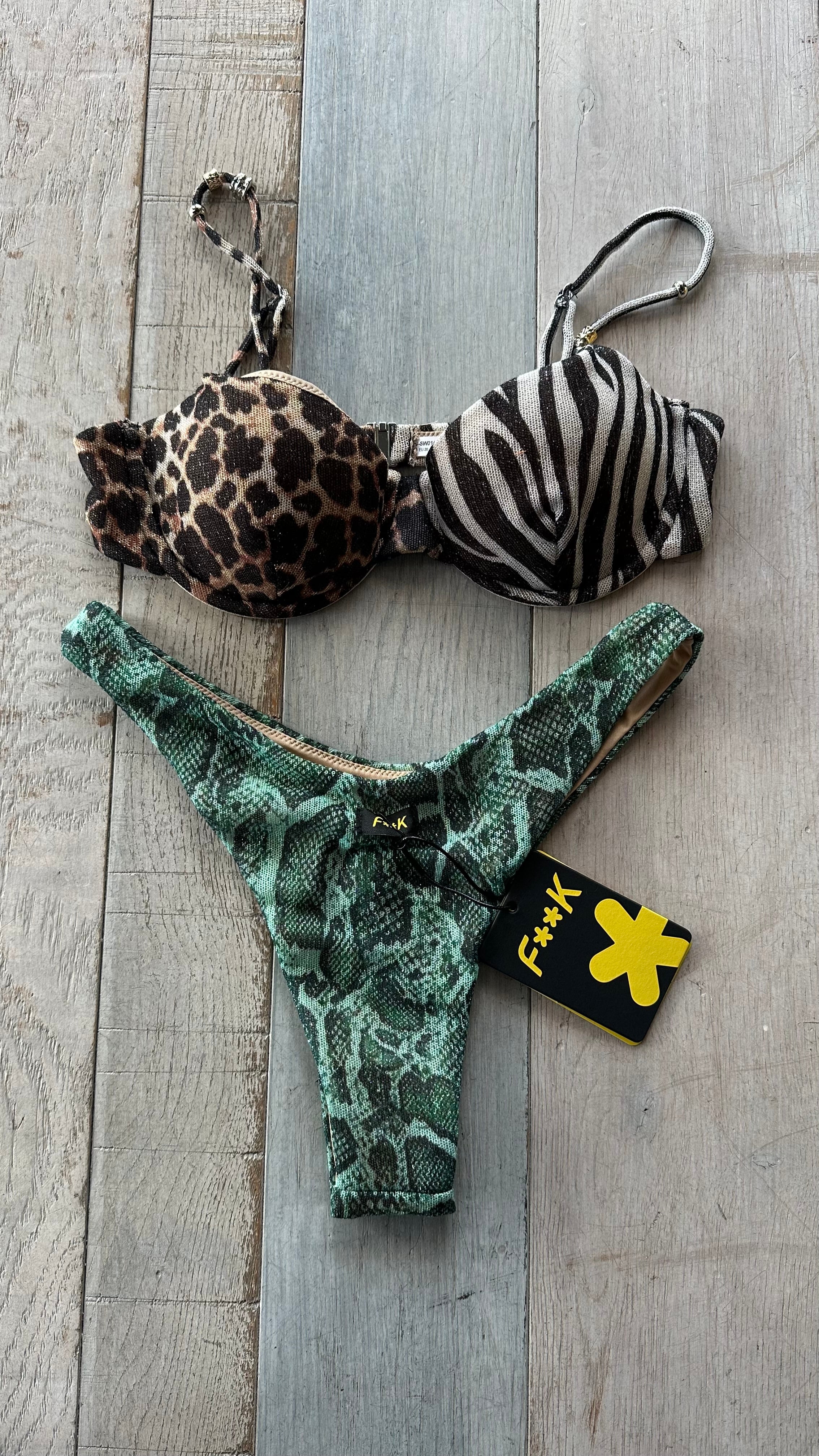 Balconcino Animalier Lurex e Jersey