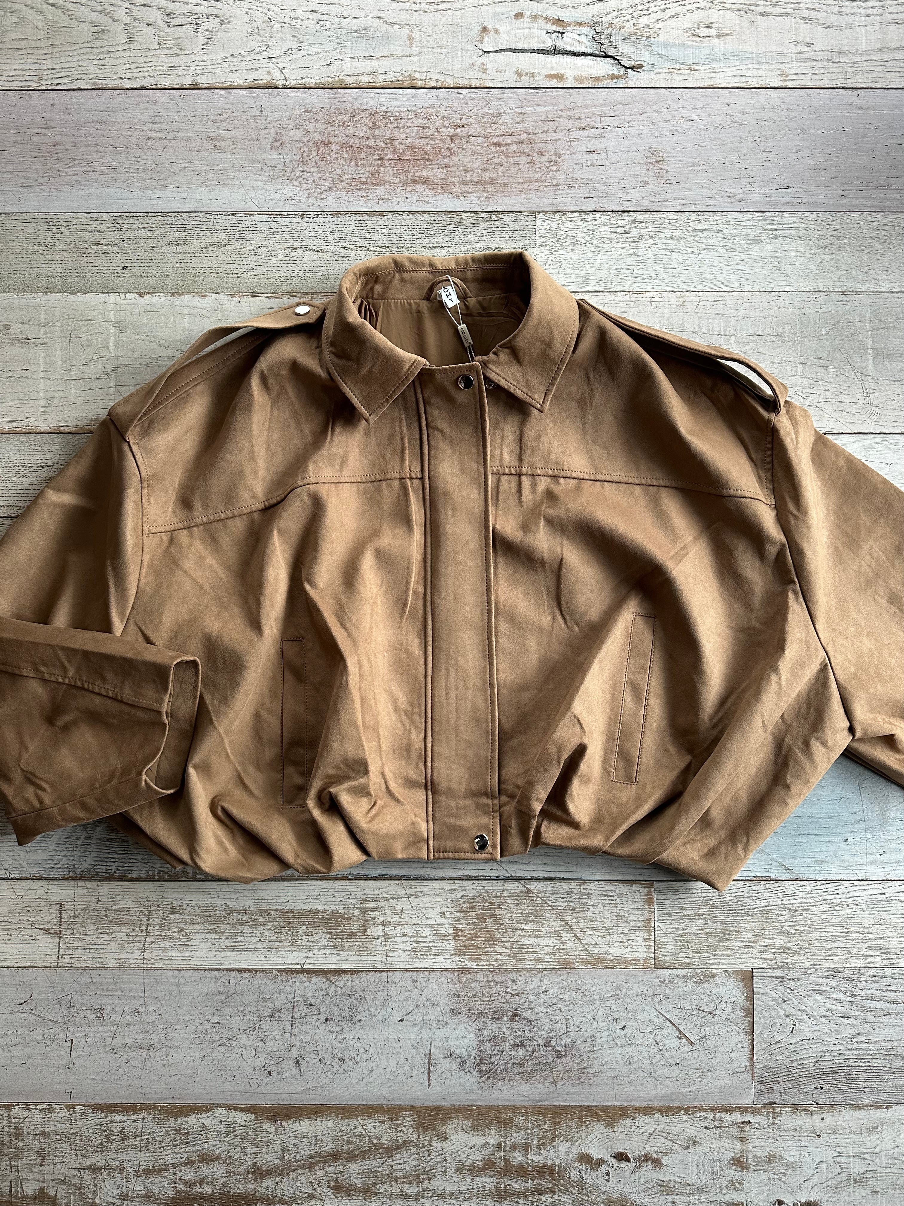 Bomber Eco-Camoscio Beije