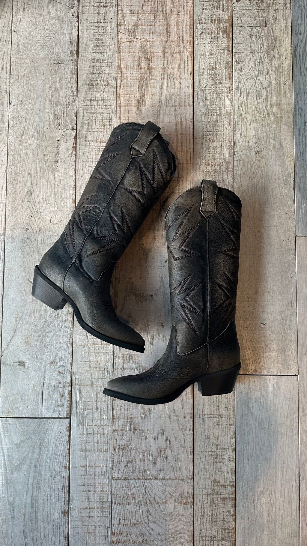 Texano Mid Grey Smoke in Pelle