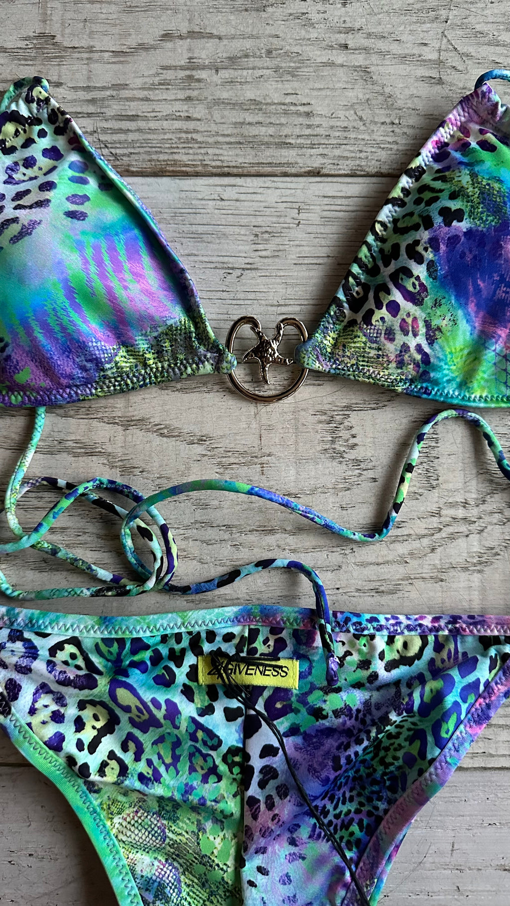 Triangolo Leopardato Azzurro