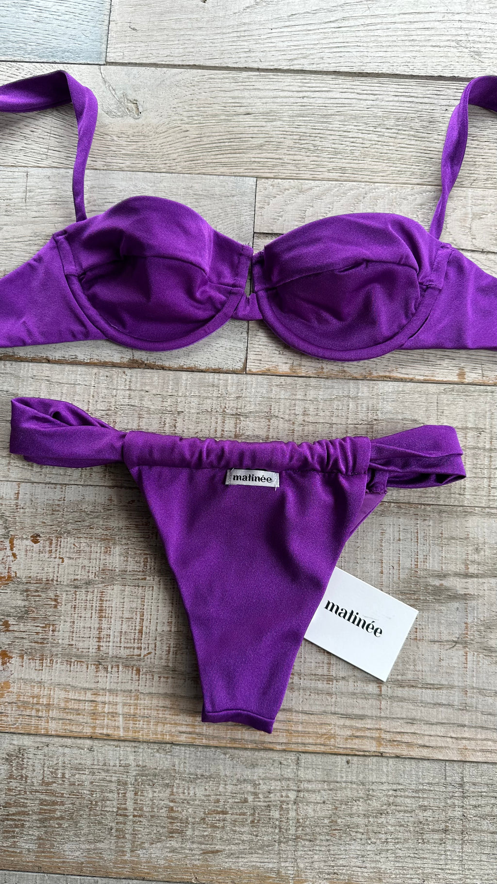 Bikini Balconcino Adele in Lycra Lucida Viola