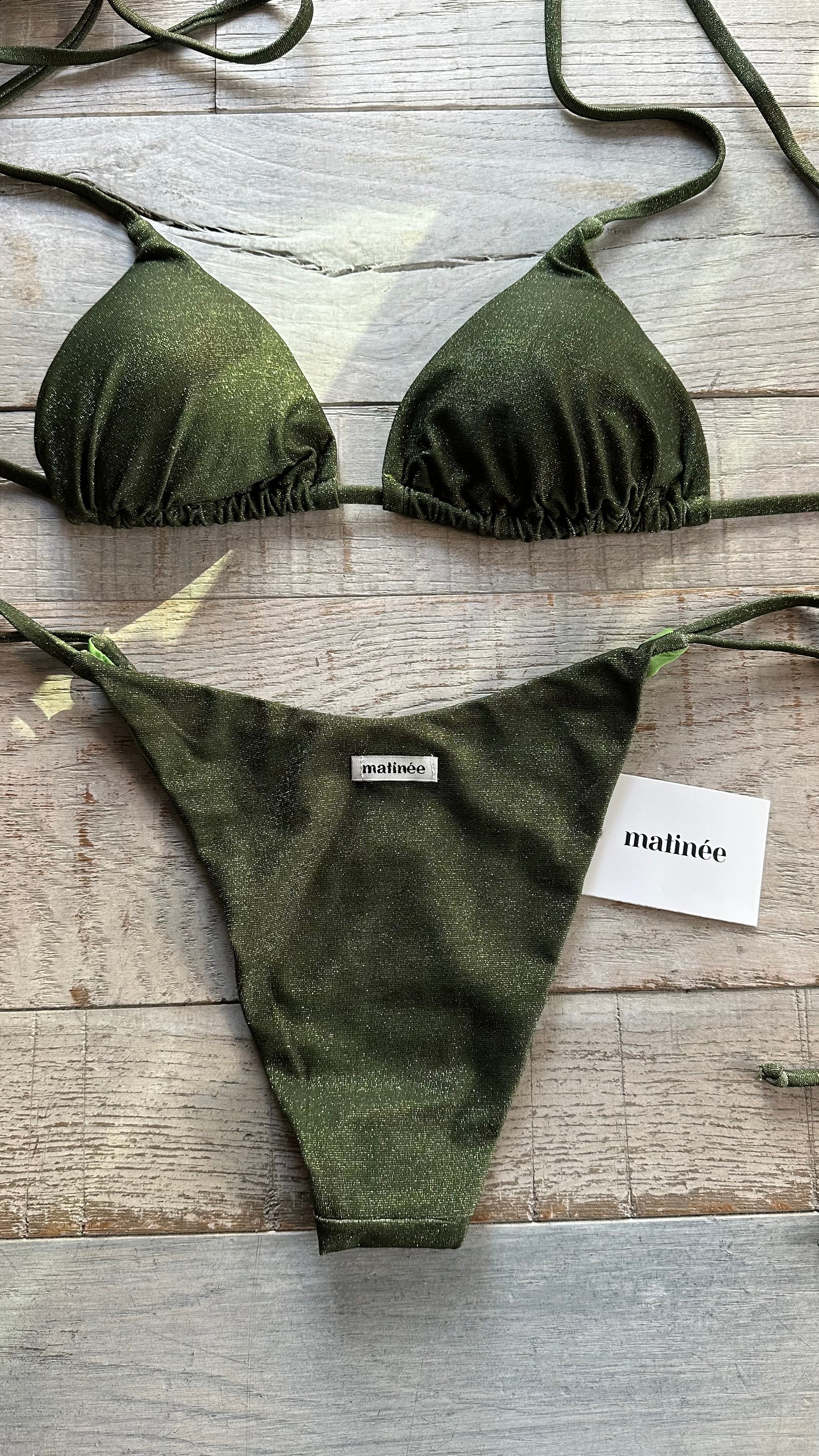 Triangolo Lurex Verde