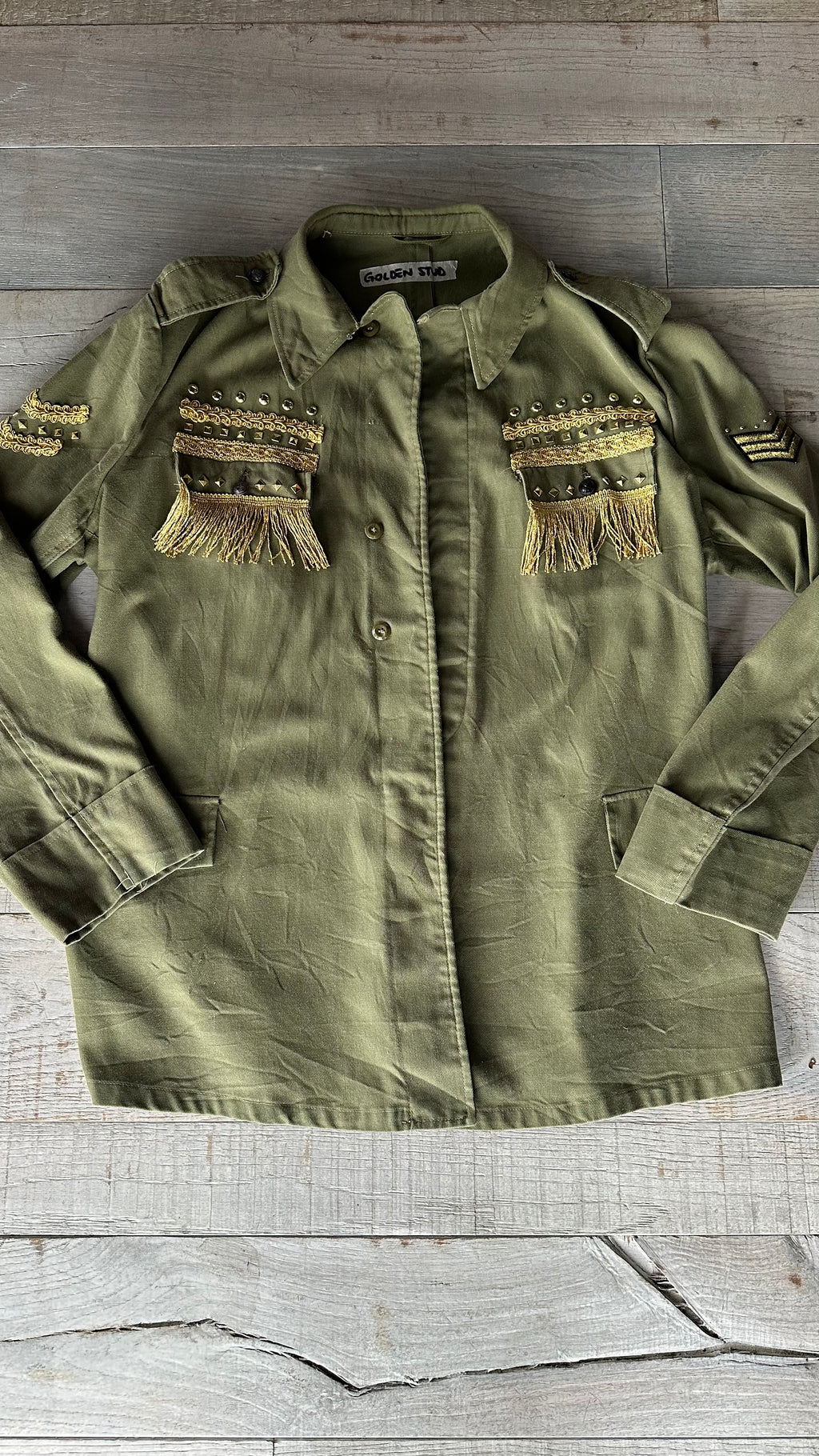 Giacca Militare “Golden Stud”