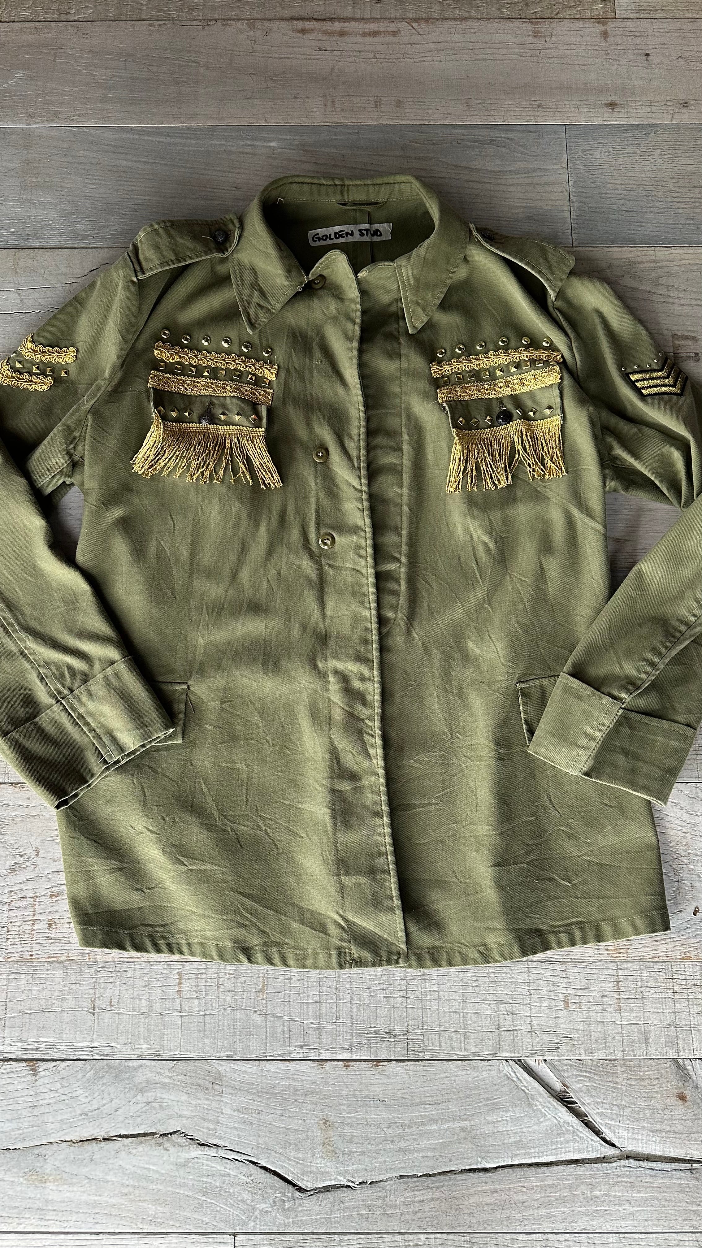 Giacca Militare “Golden Stud”