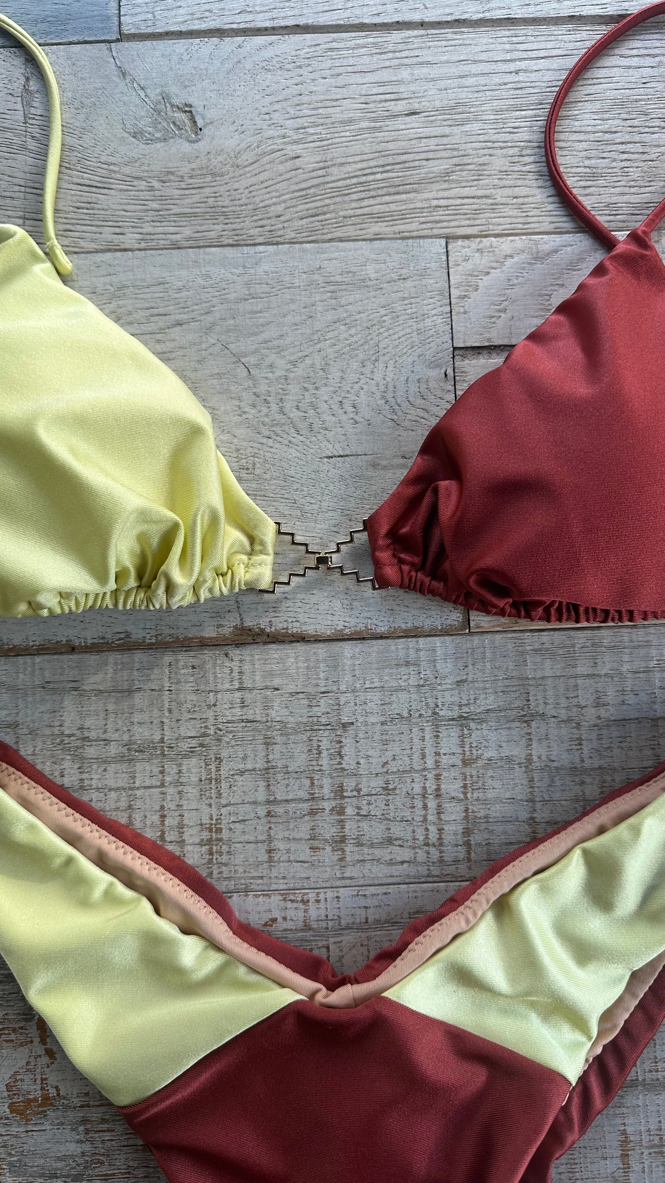 Triangolo Fluo Giallo e Rosso
