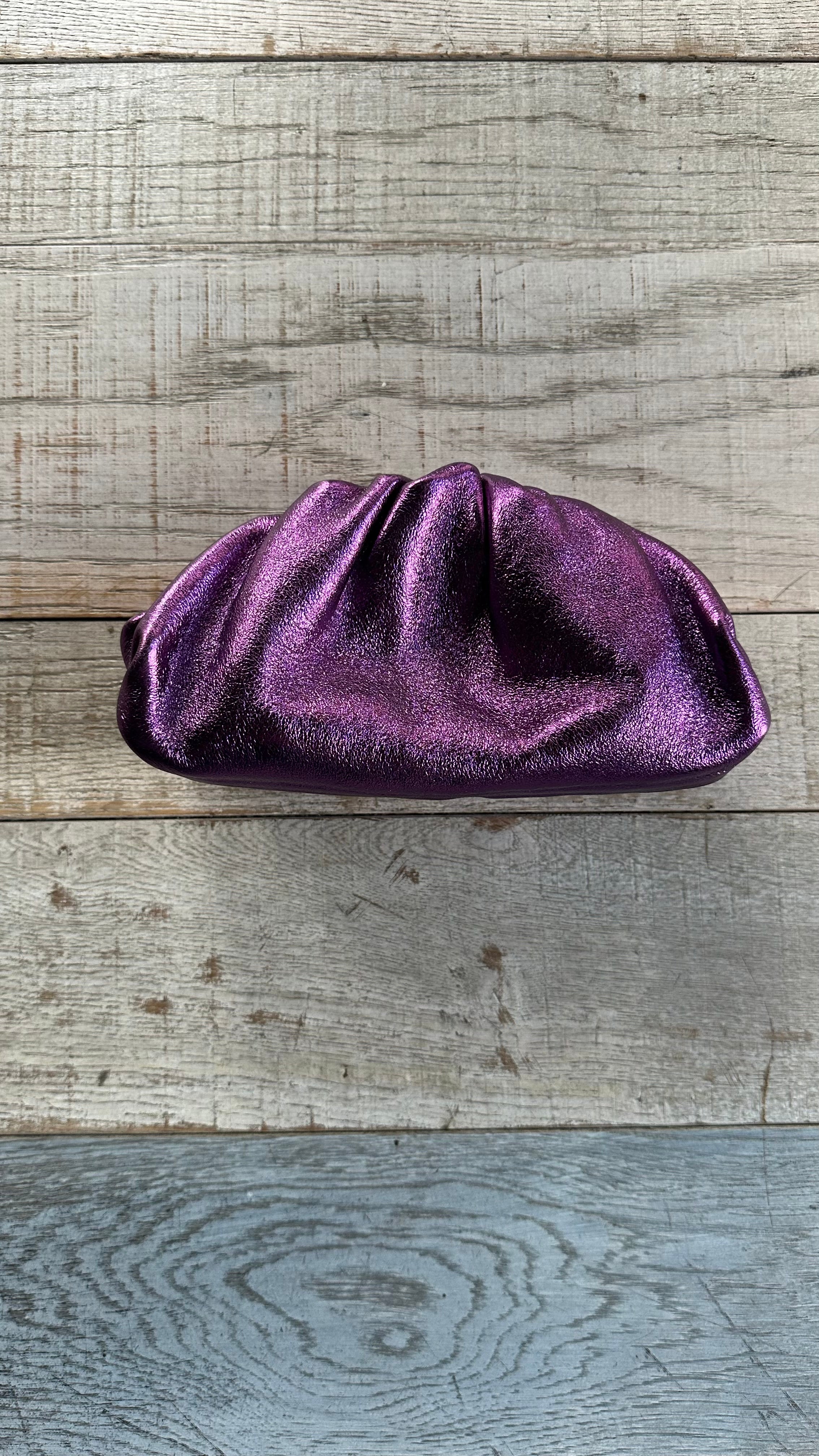 Pochette Clouche Viola Laminata