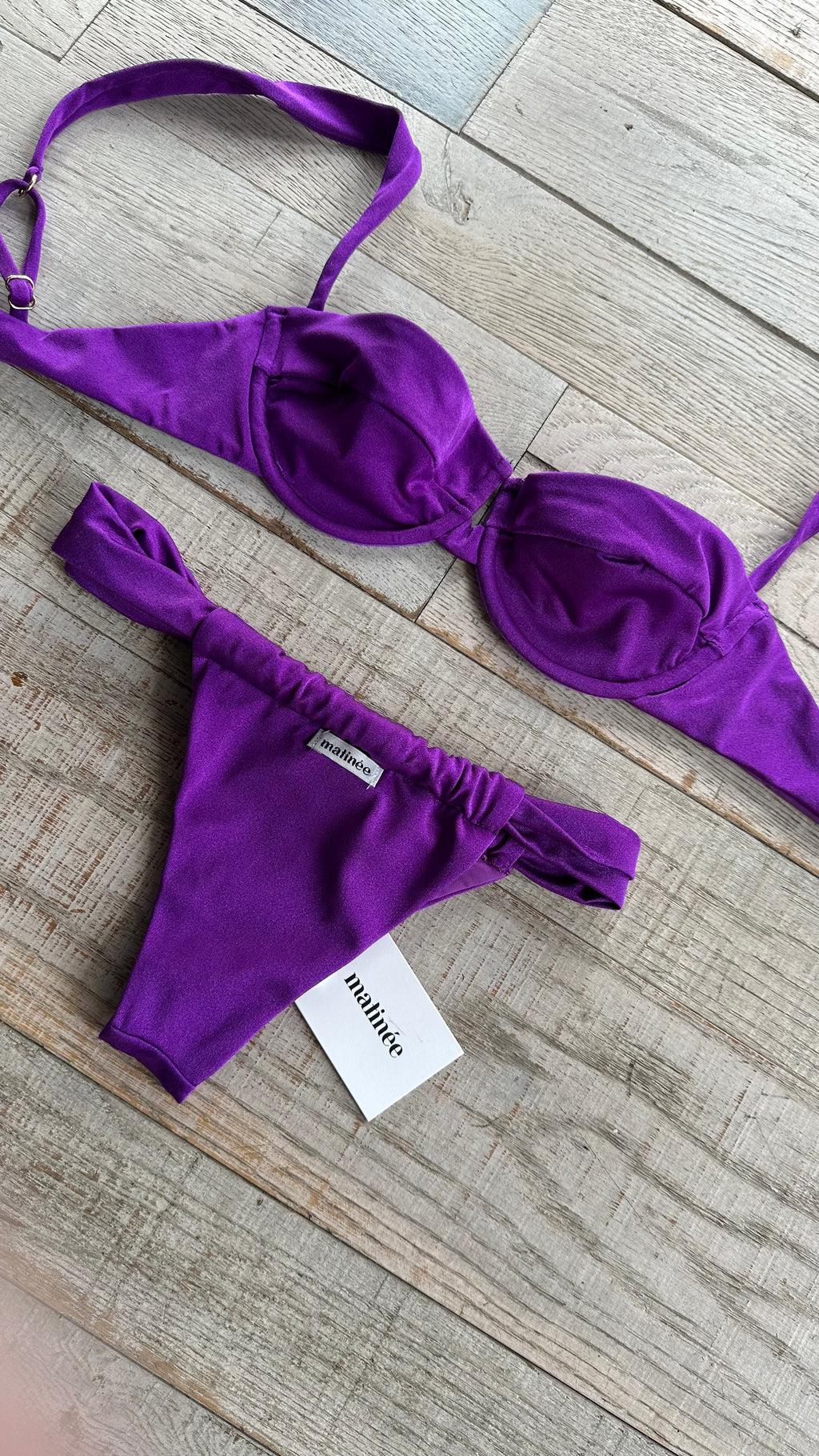 Bikini Balconcino Adele in Lycra Lucida Viola
