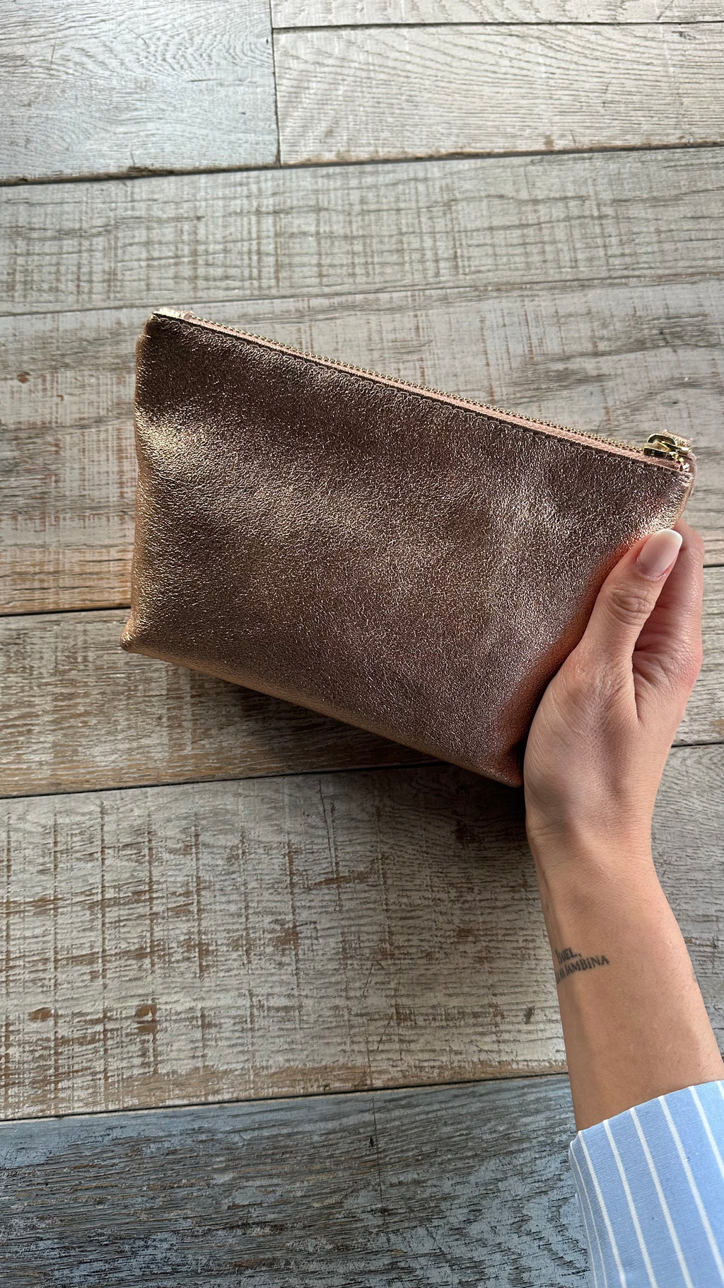 Pochette Laminata Oro Rosa