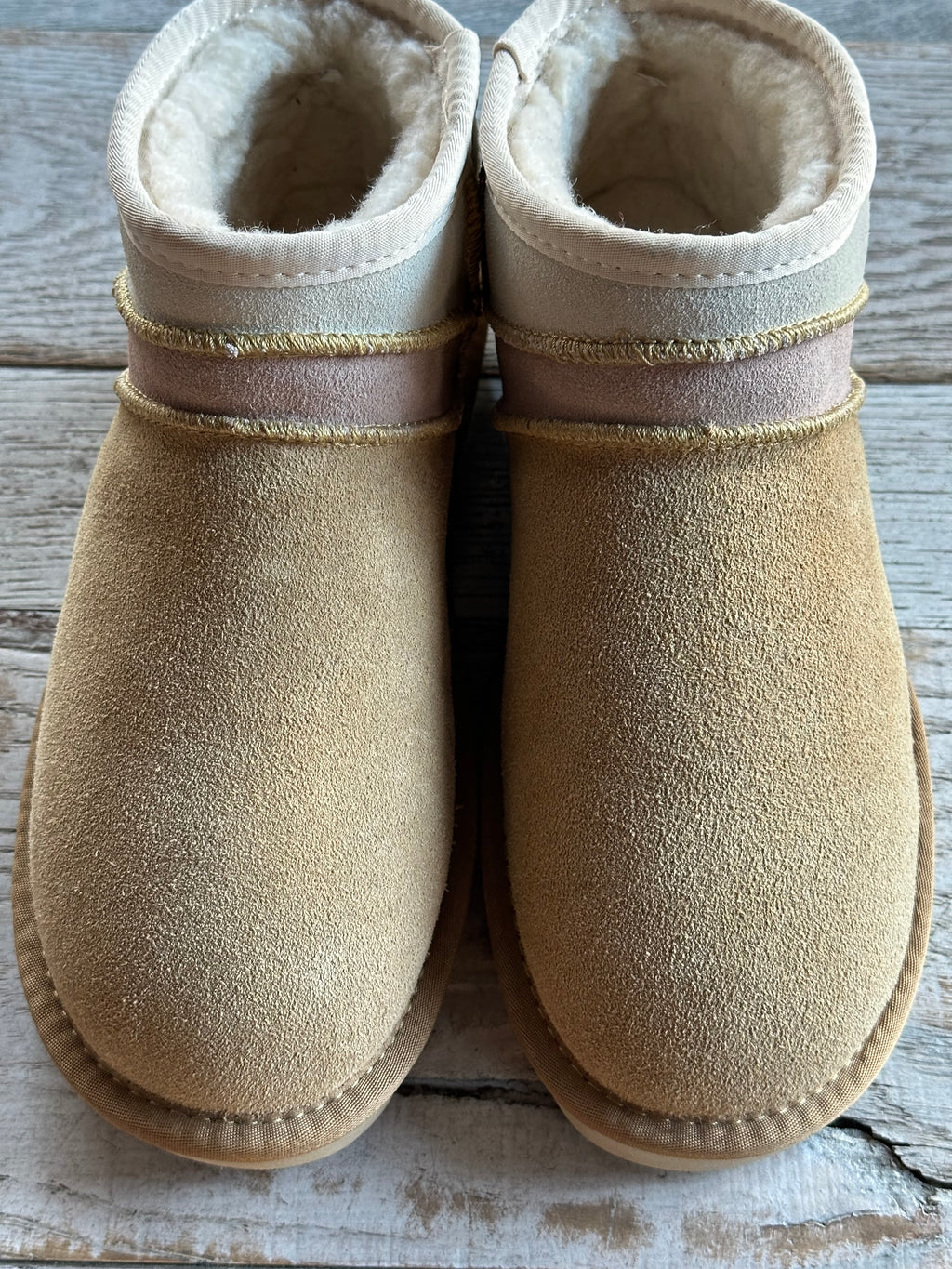 stivaletto scamosciato multicolor