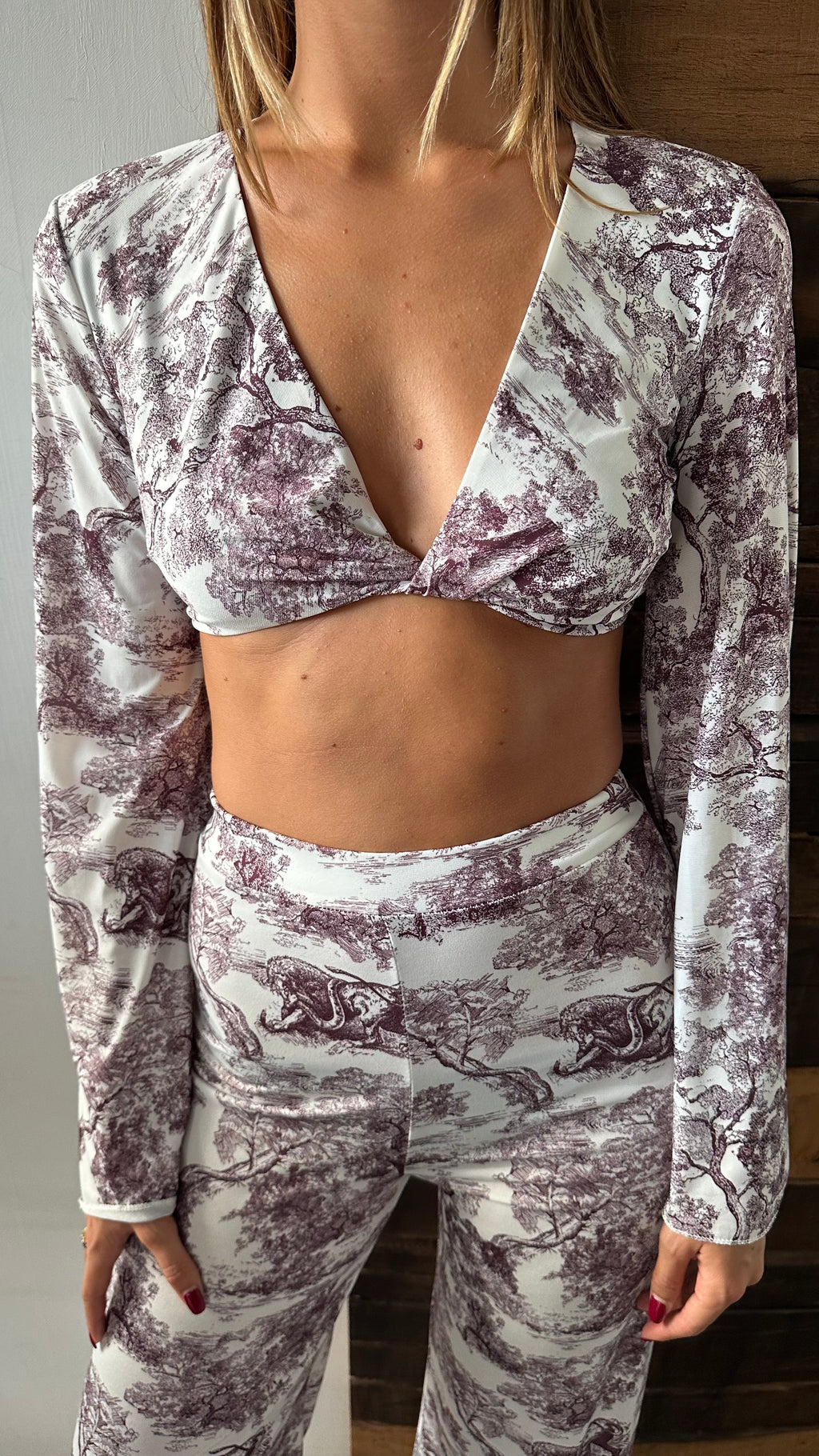 Completo Tuta Toile de Lune-Prugna