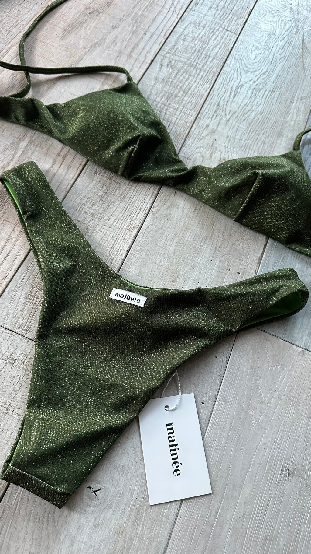 Bikini Top Tina Lurex Verde
