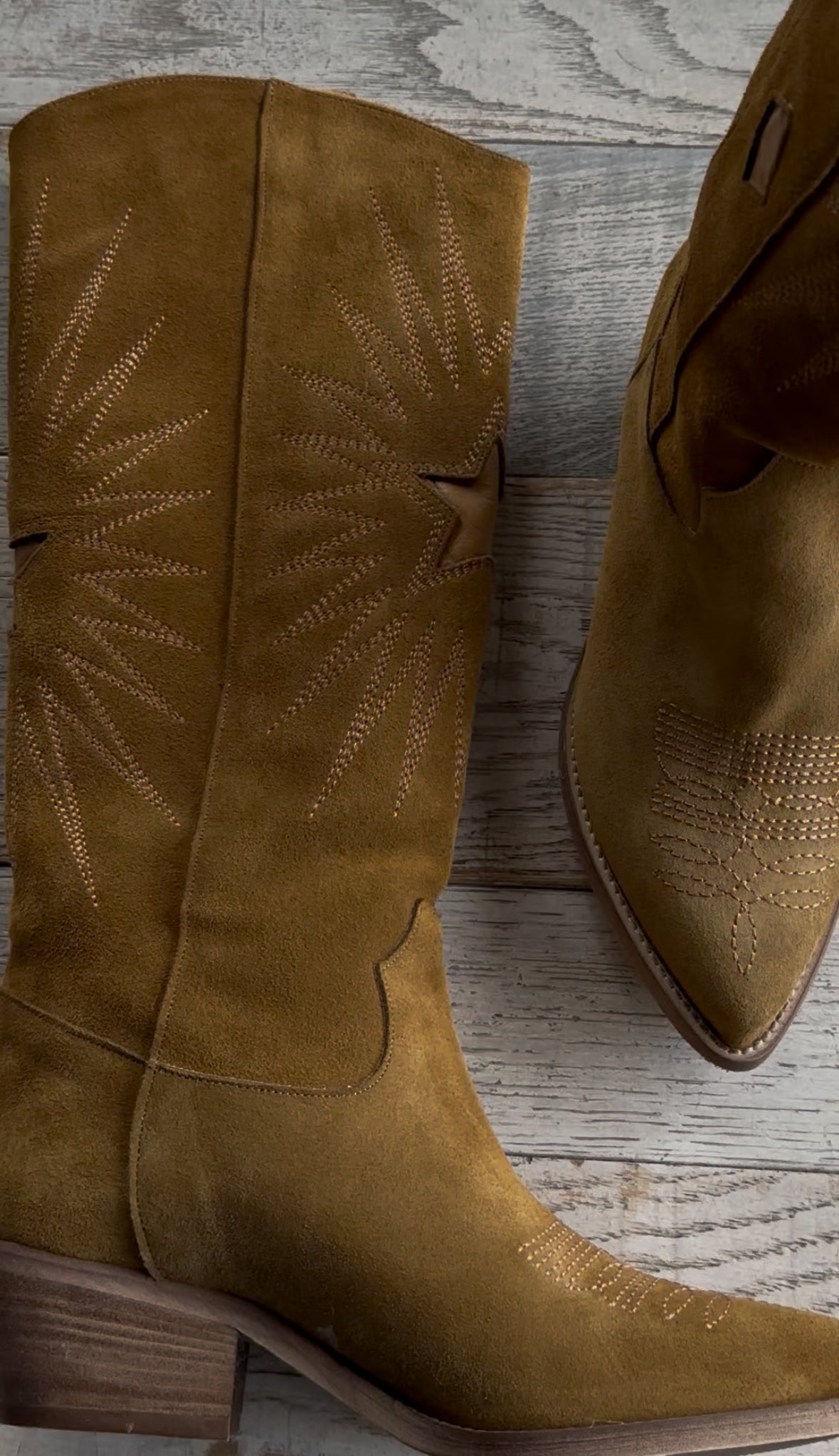 Texano Stella in camoscio