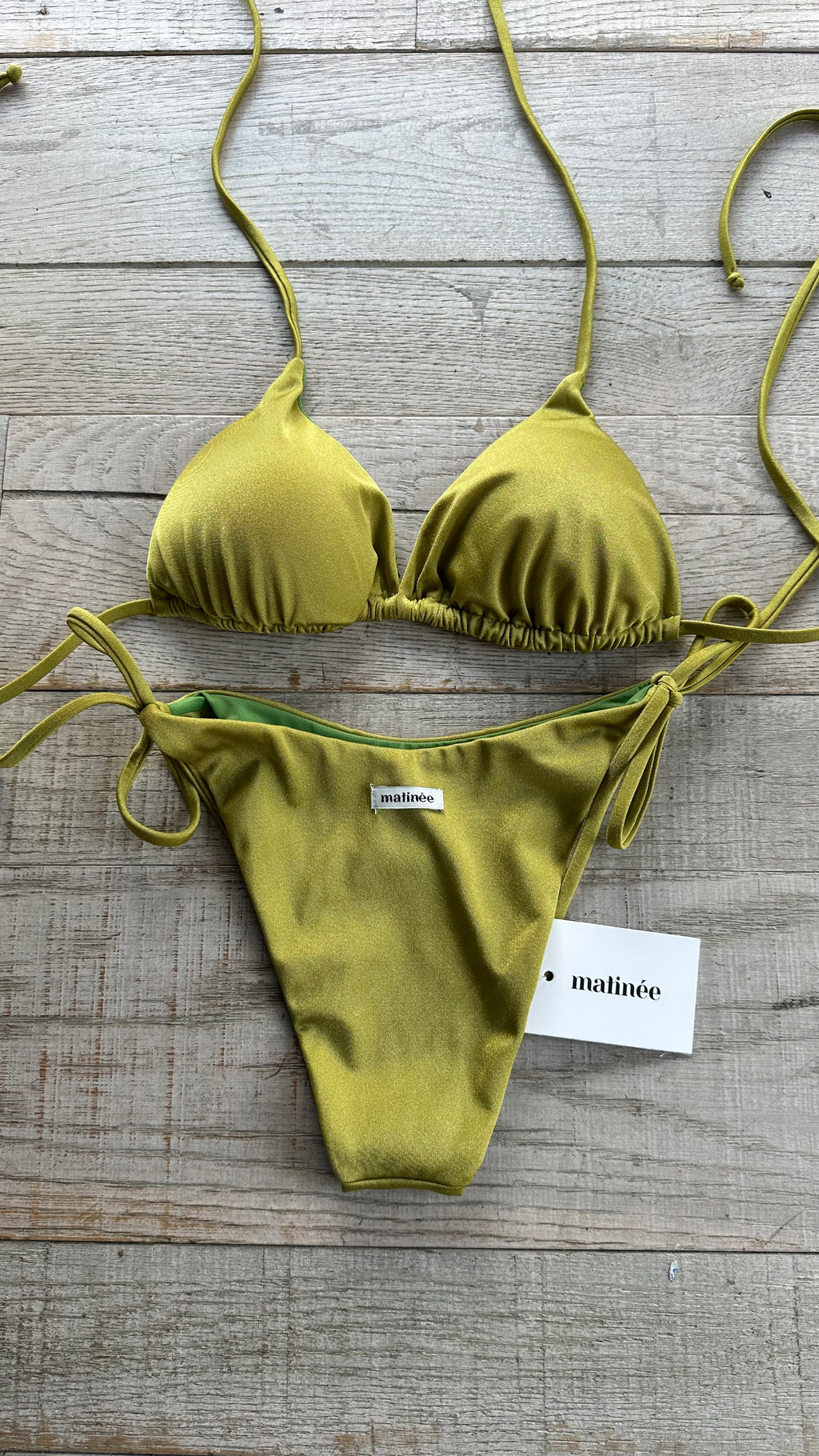 Triangolo Kate in Lycra Verde Pistacchio