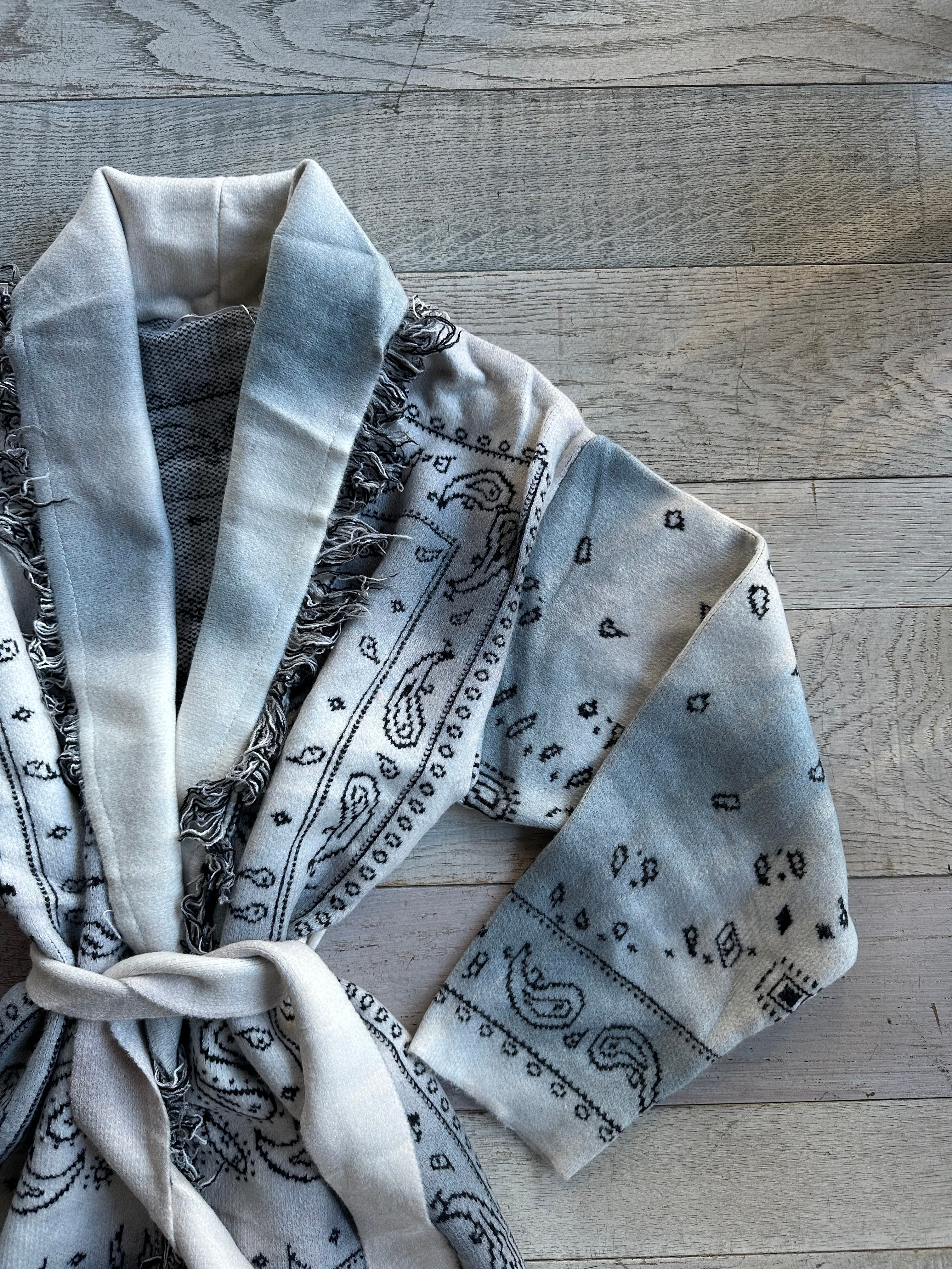 Cardigan Bandana Grigio