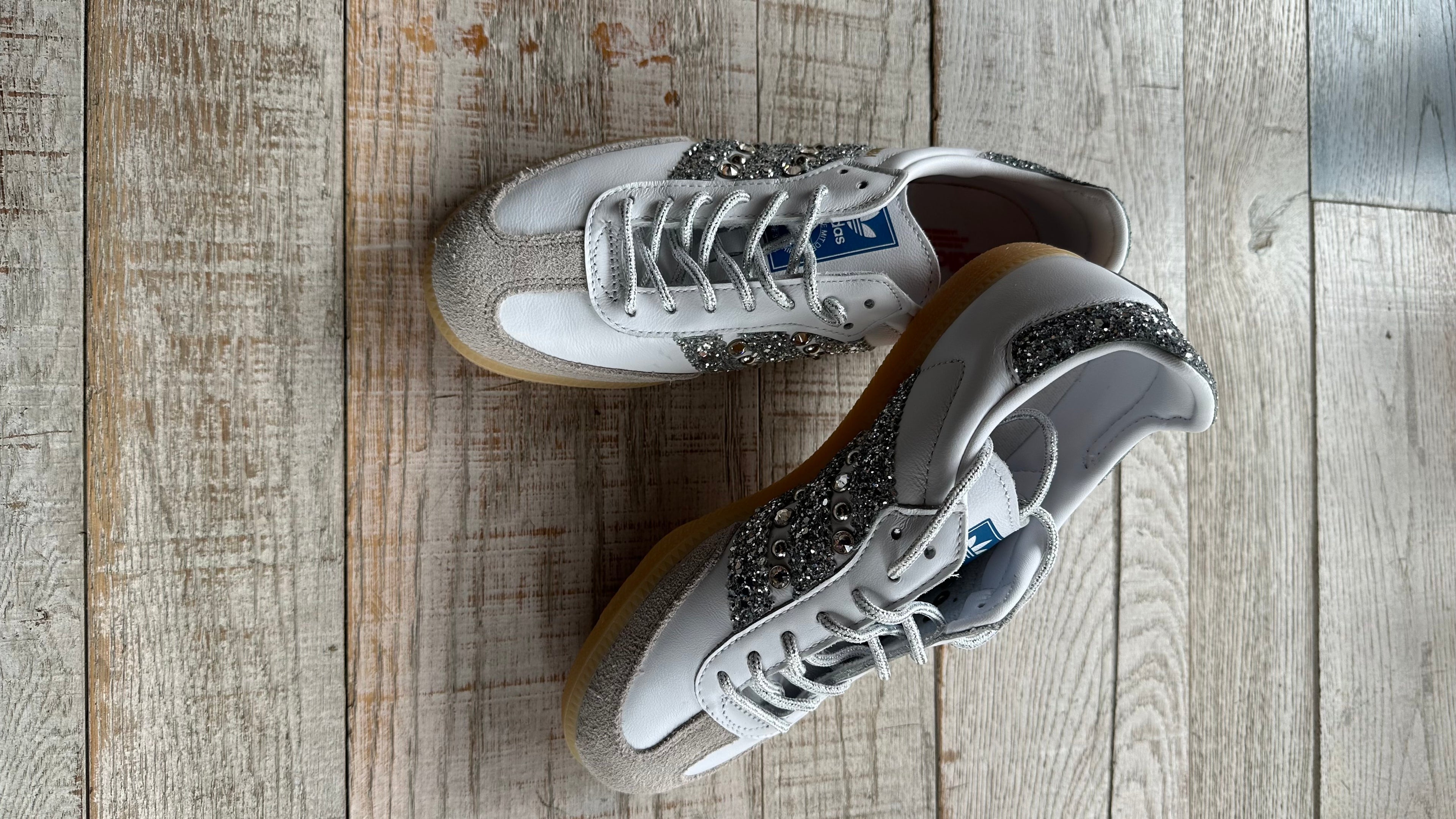Adidas Samba Glitter Argento e Strass