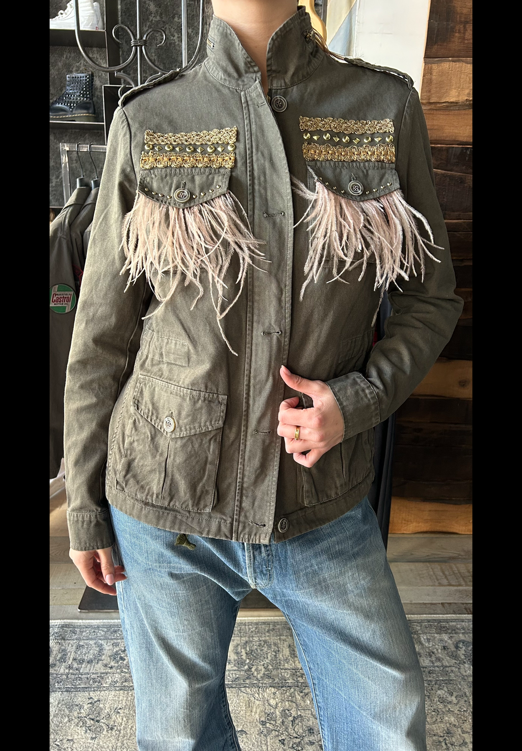 Giacca Army Plume Pink