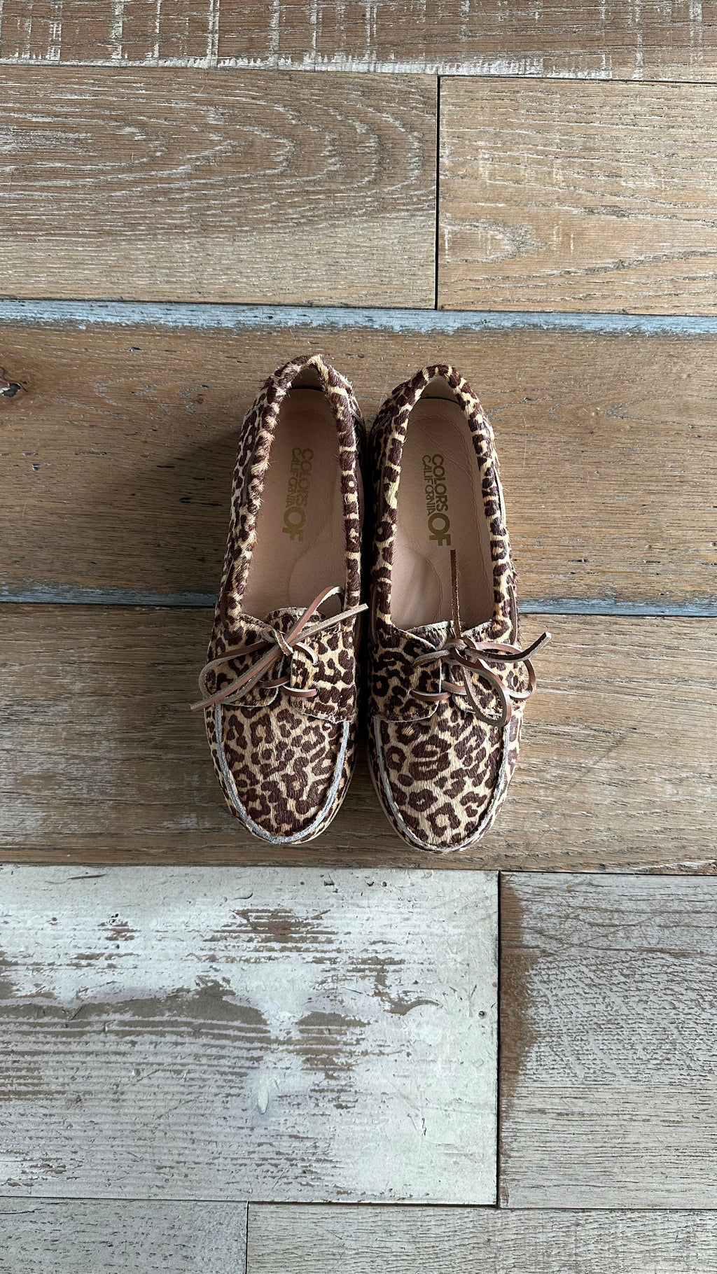 Mocassino da Barca in cavallino Leopardato