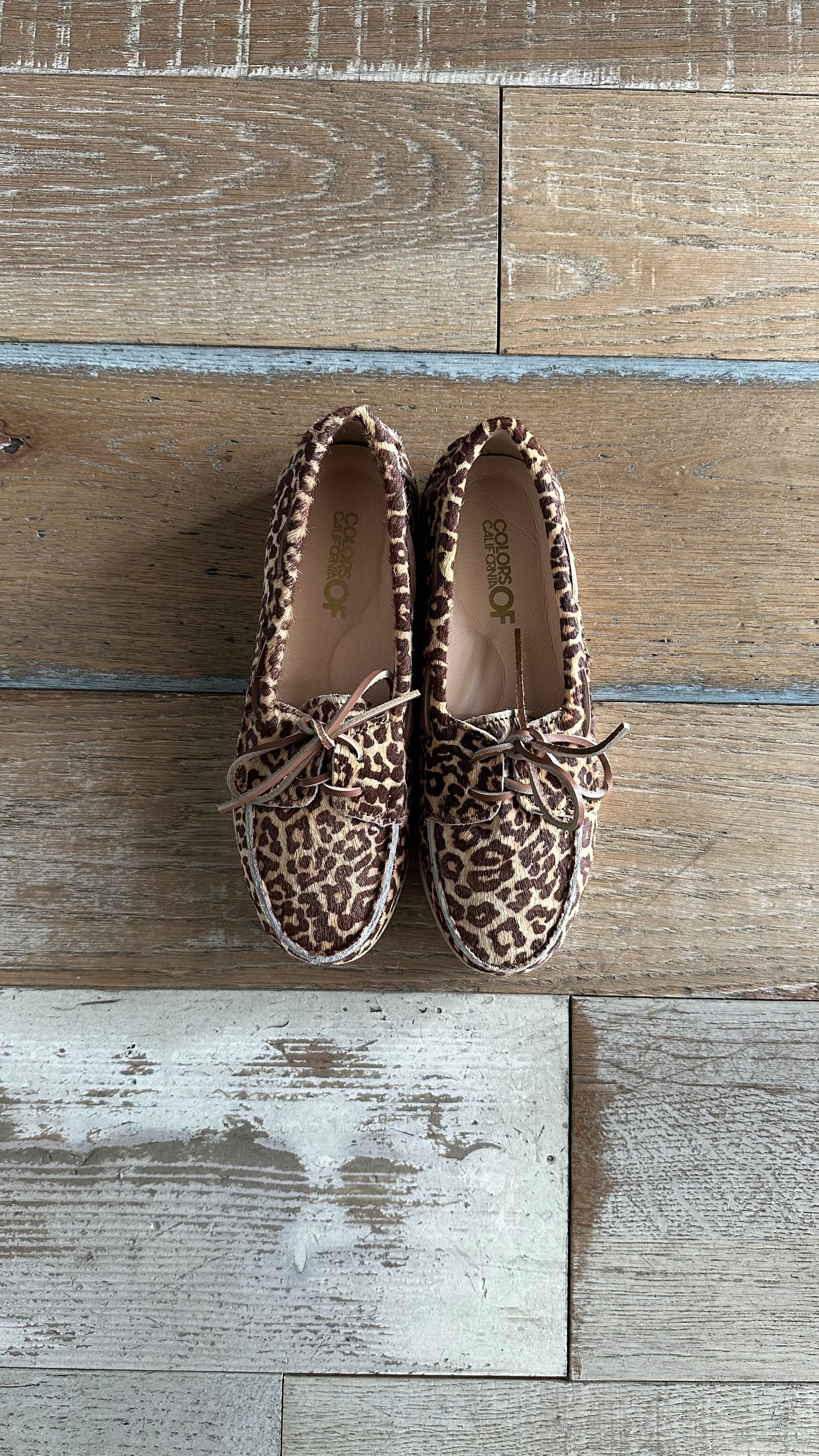 Mocassino da Barca in cavallino Leopardato