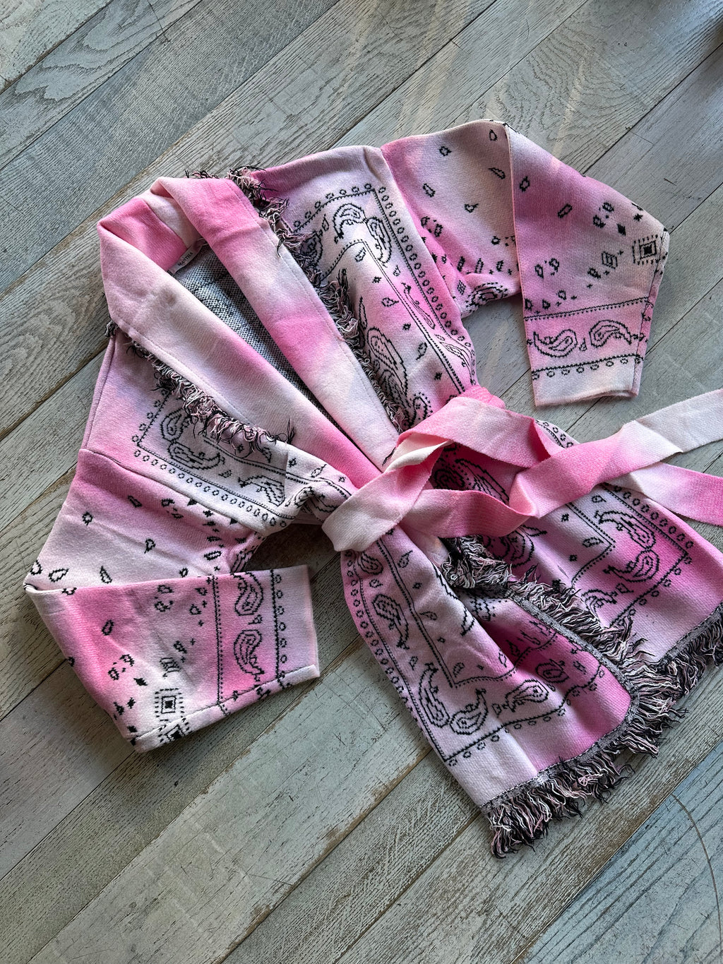 Cardigan Bandana Rosa