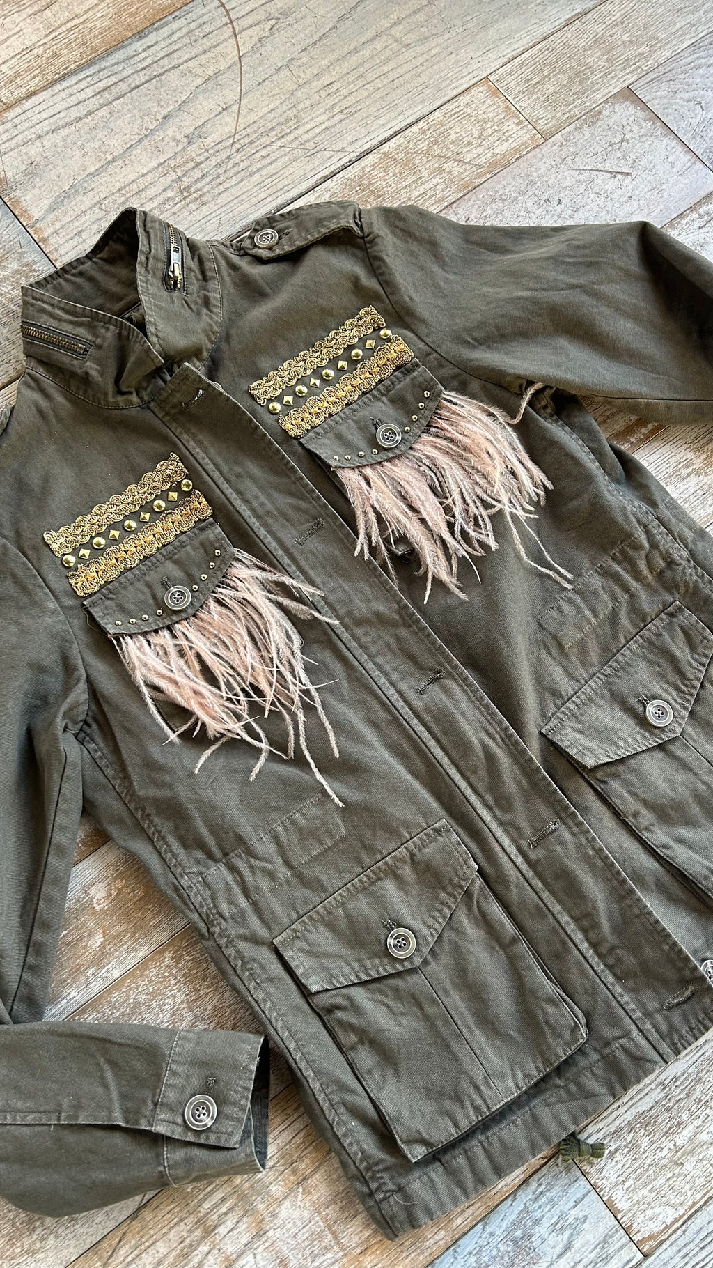 Giacca Army Plume Pink