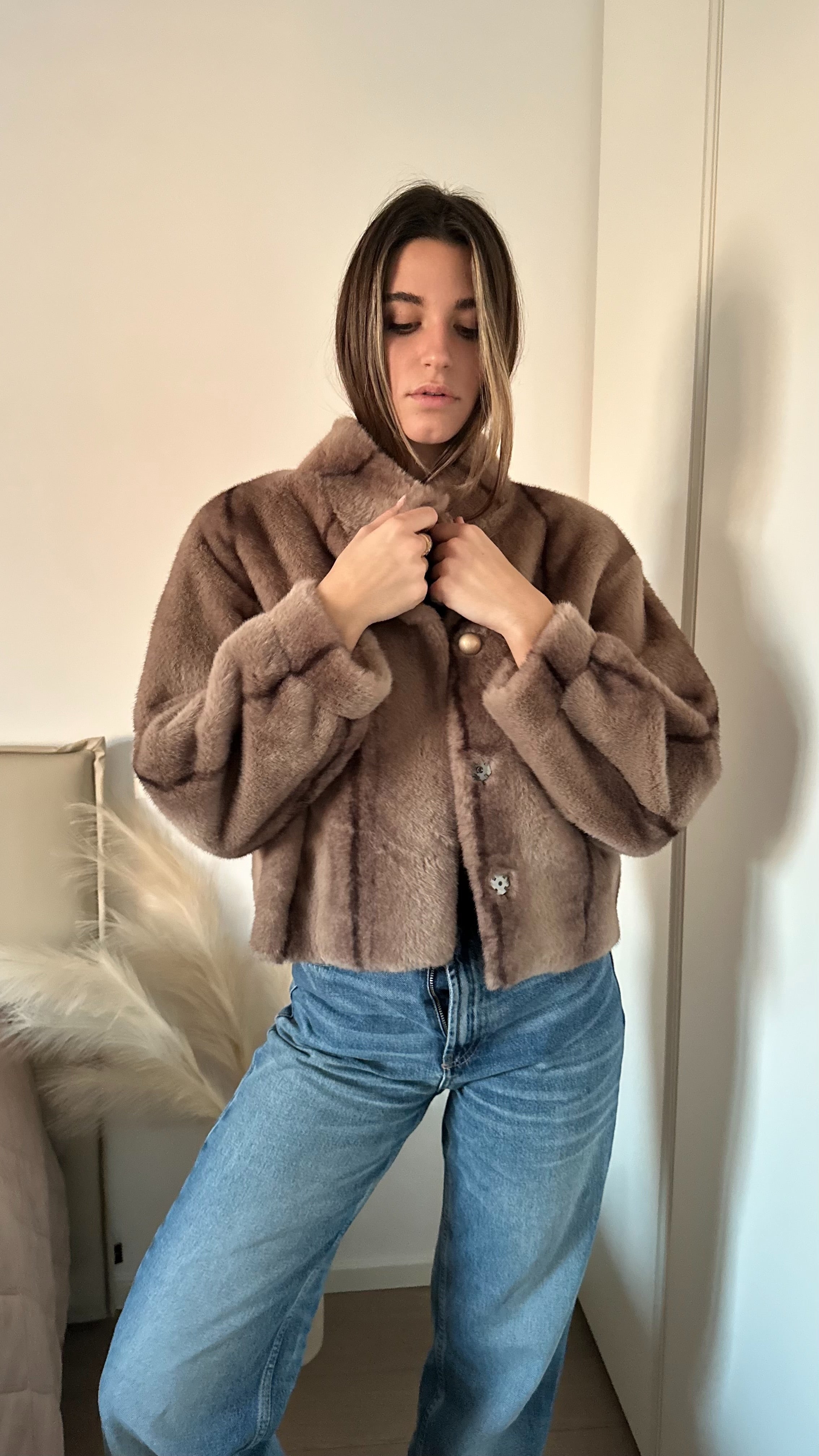 Eco Pelliccia Volpe Rigata