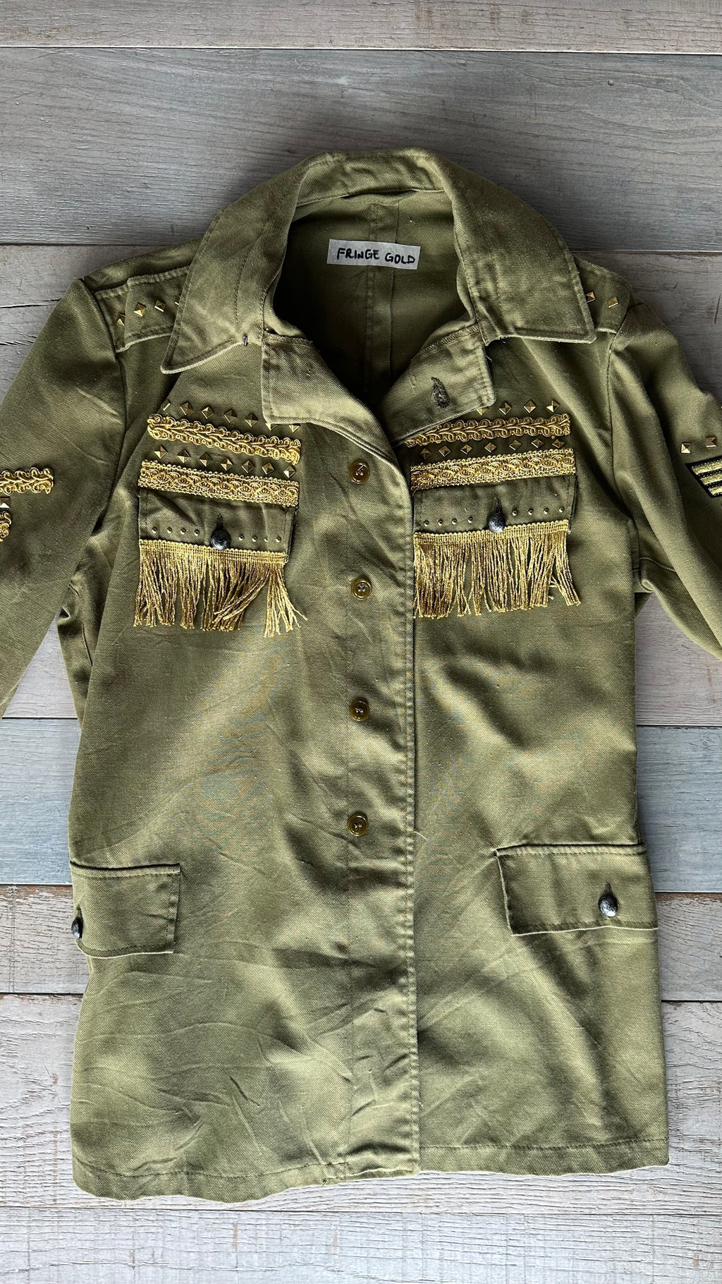 Giacca Vintage “Fringe Gold”