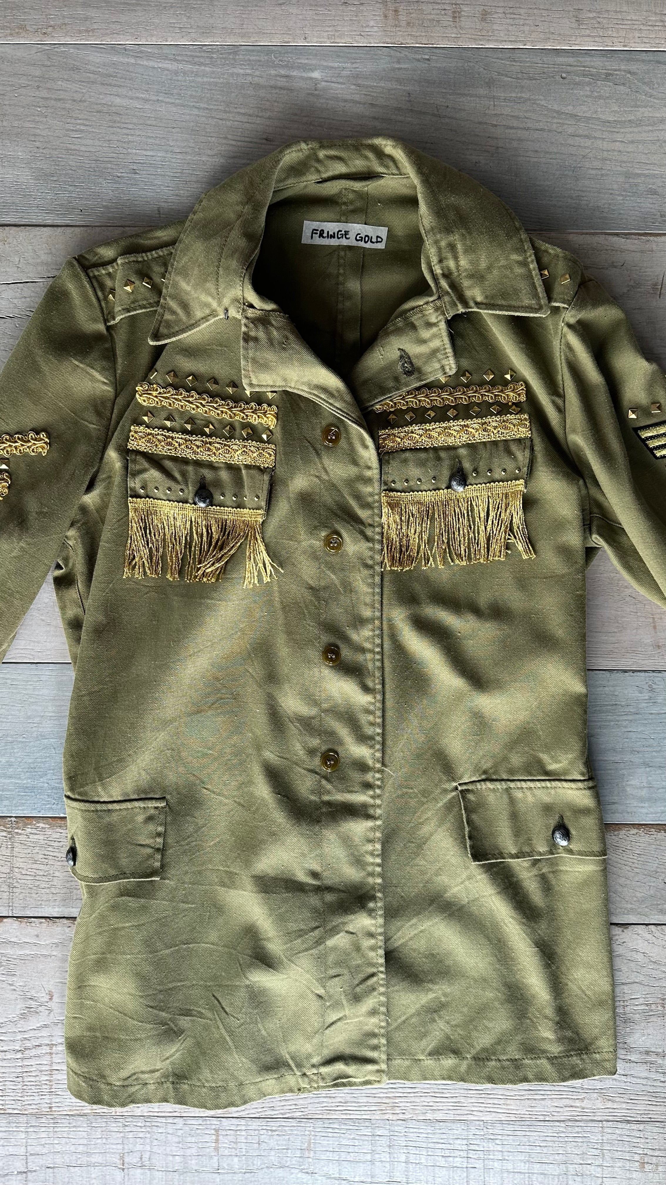 Giacca Vintage “Fringe Gold”