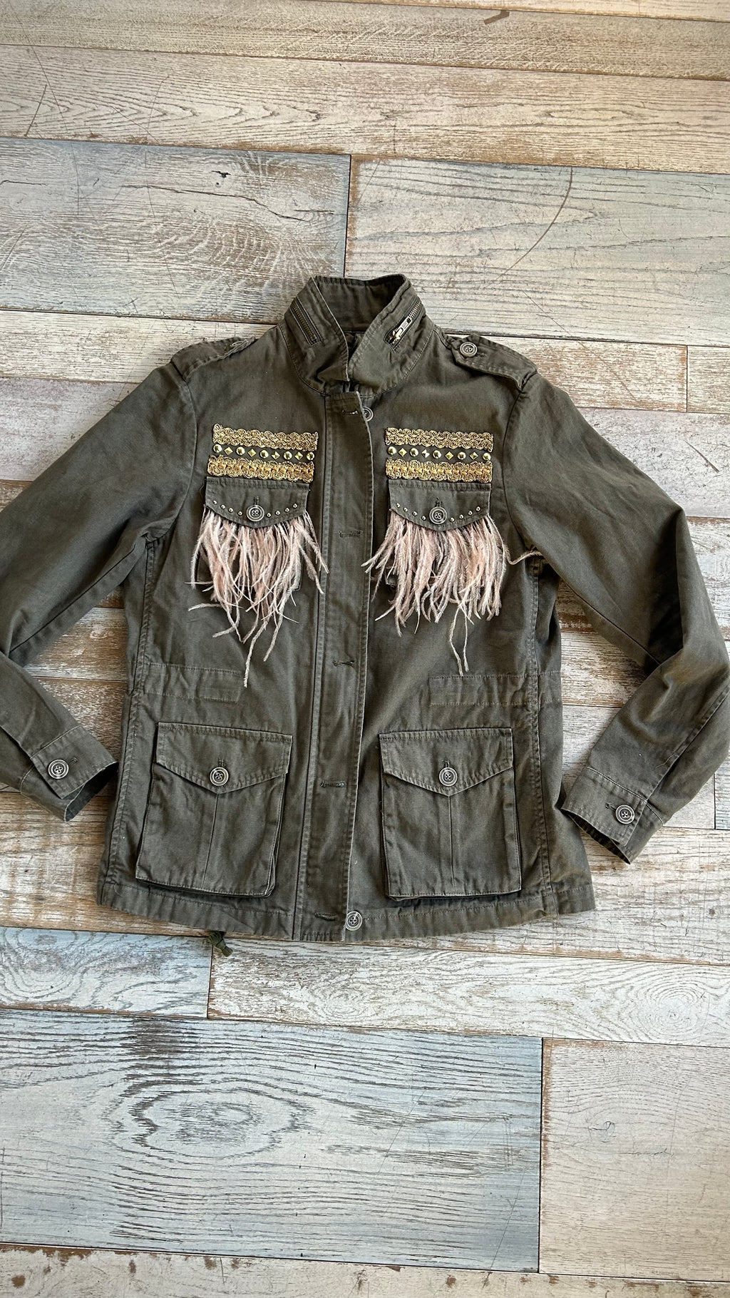Giacca Army Plume Pink