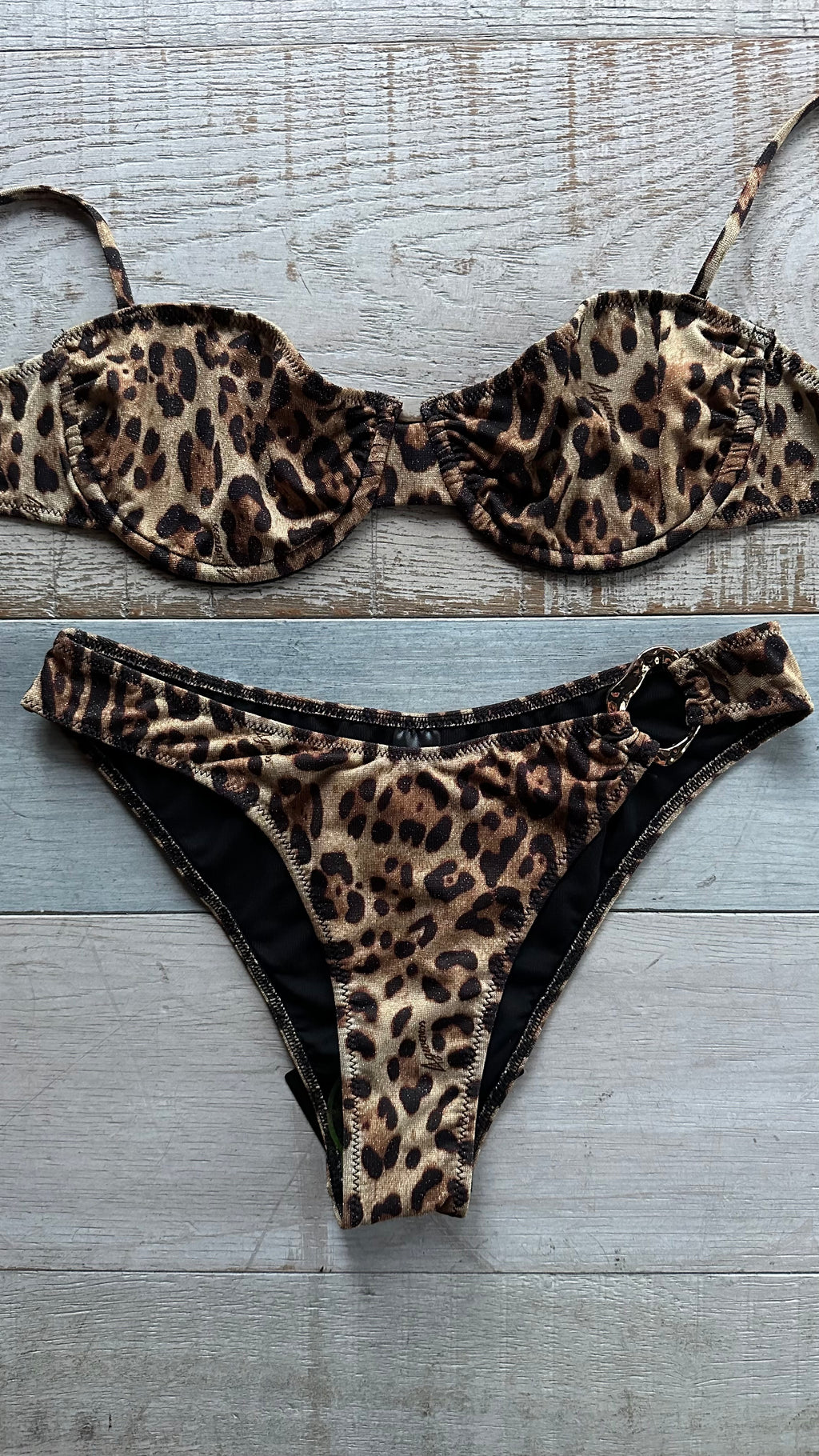 Balconcino in Lurex Leopardato