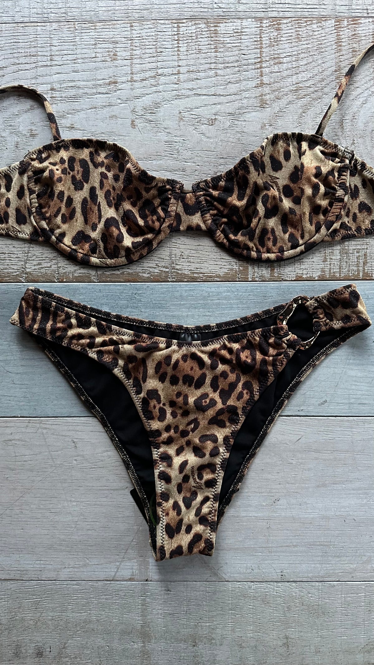Balconcino in Lurex Leopardato