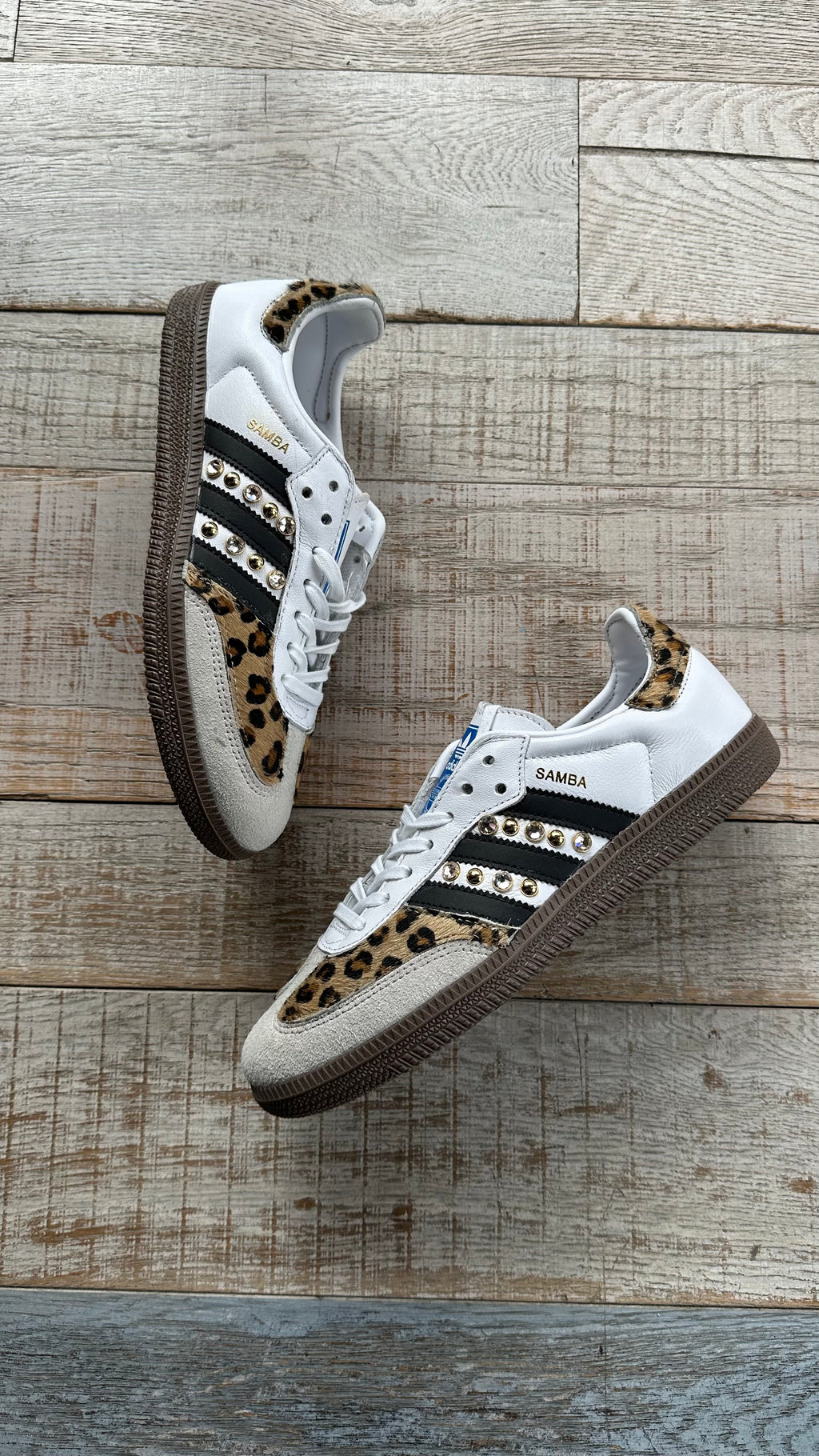 Adidas Samba Cavallino Leopardato e Borchie cono Oro