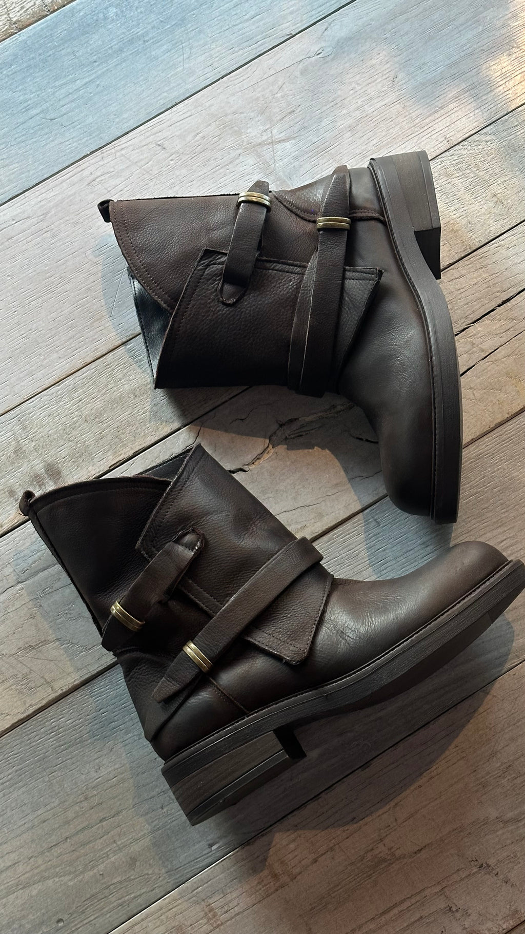 Stivale Biker Nabuk Testa di Moro