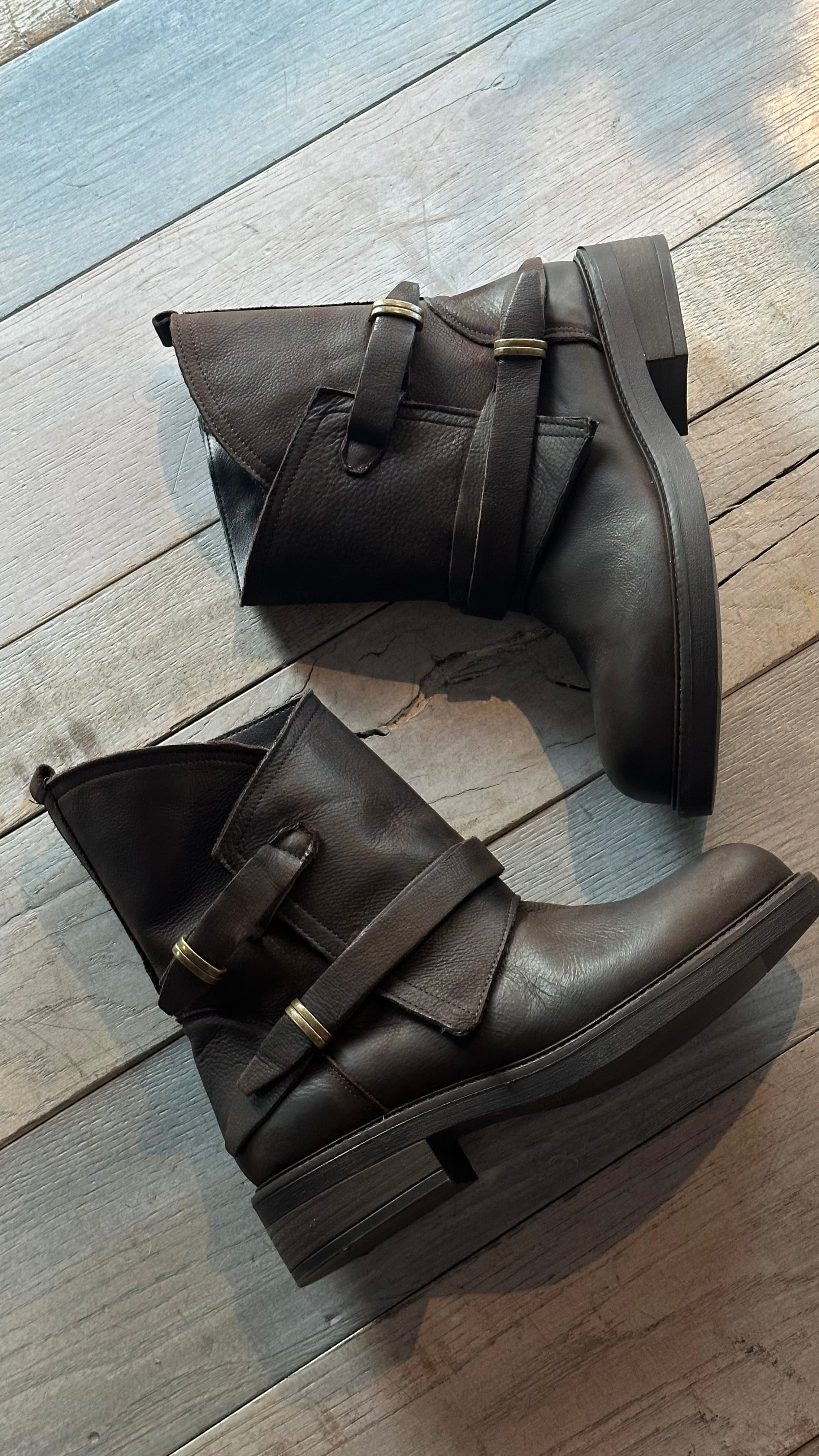 Stivale Biker Nabuk Testa di Moro