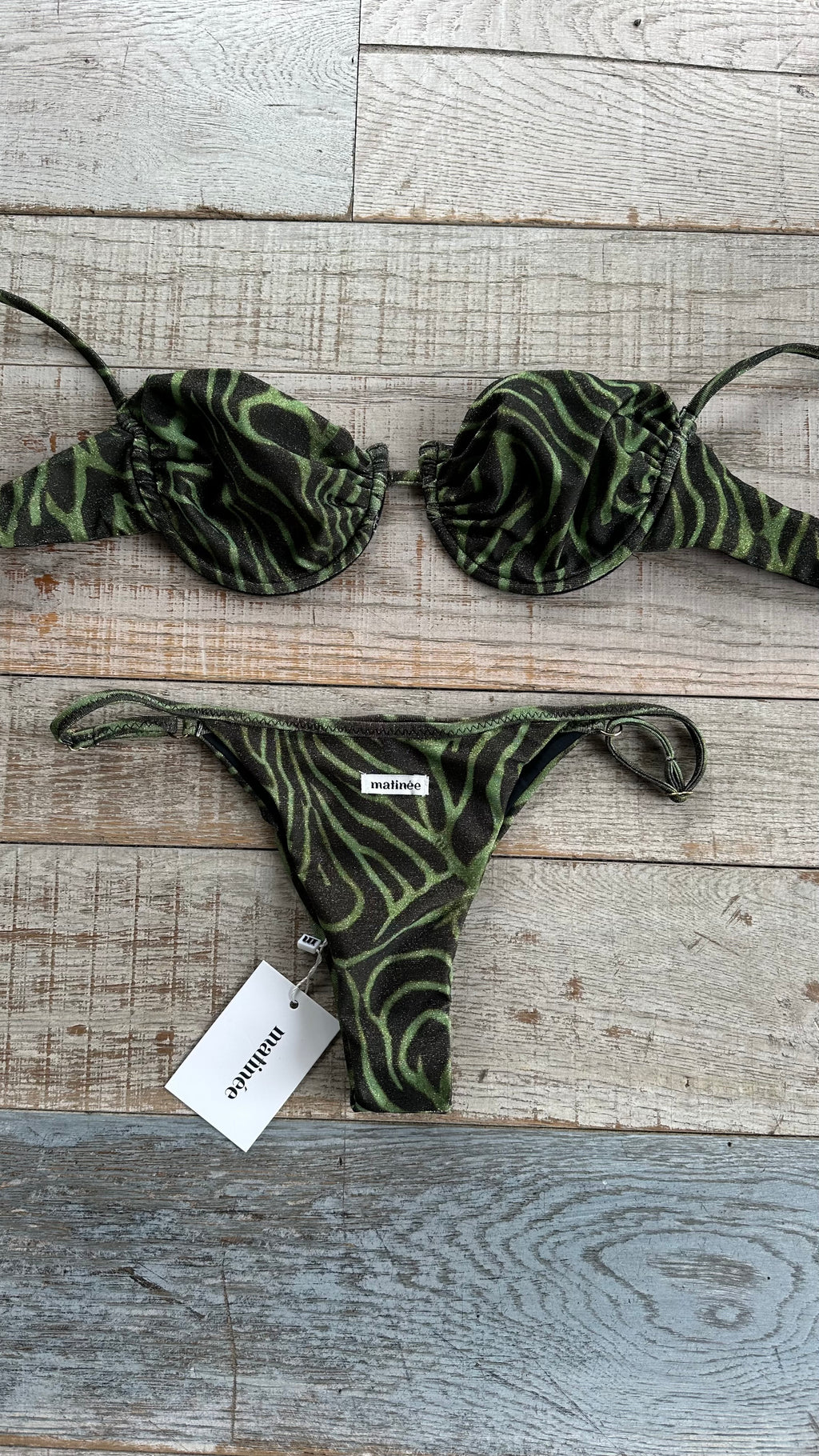 Balconcino Zebrato Lurex Verde