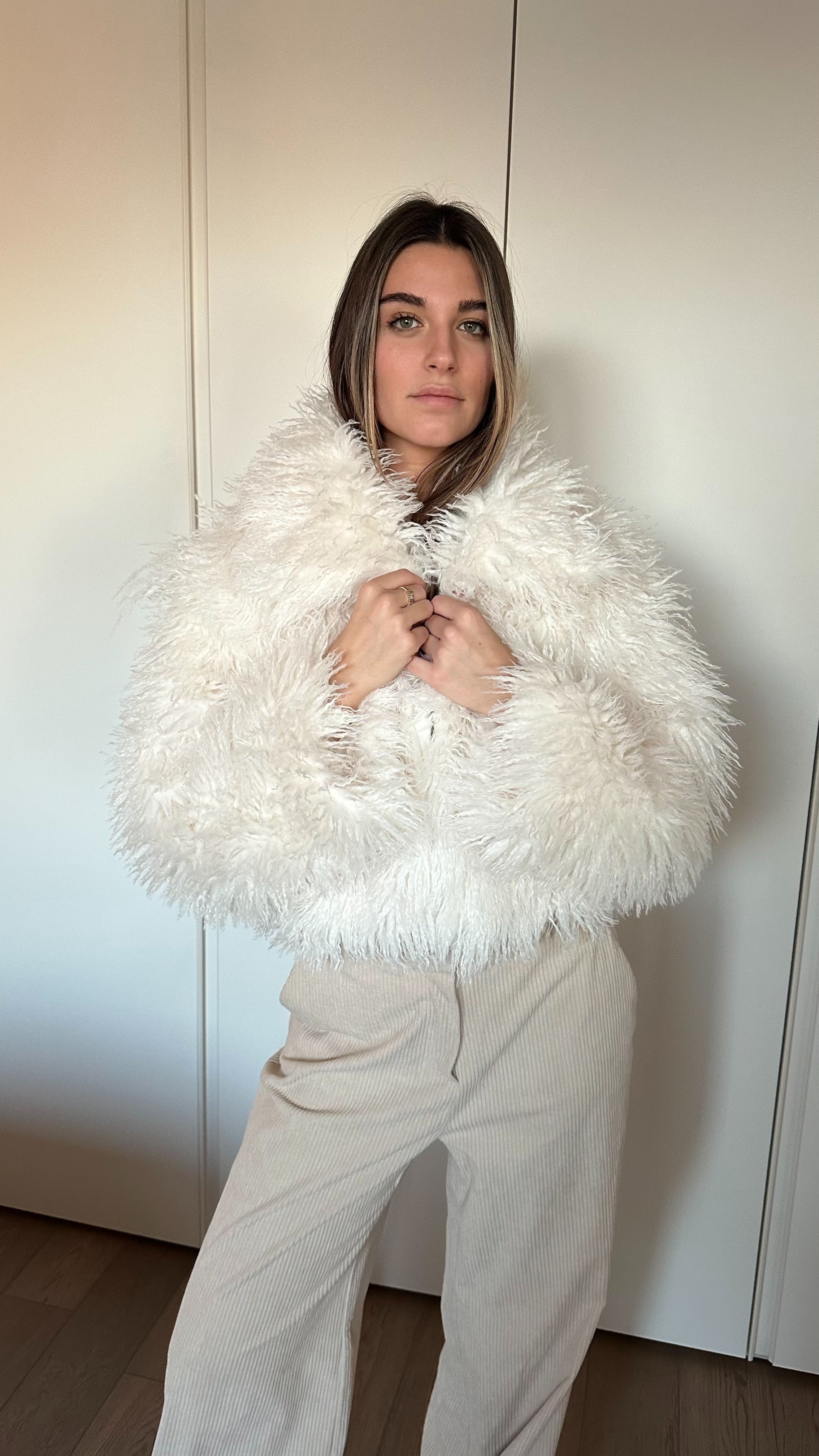 Eco Pelliccia Mongolia Panna