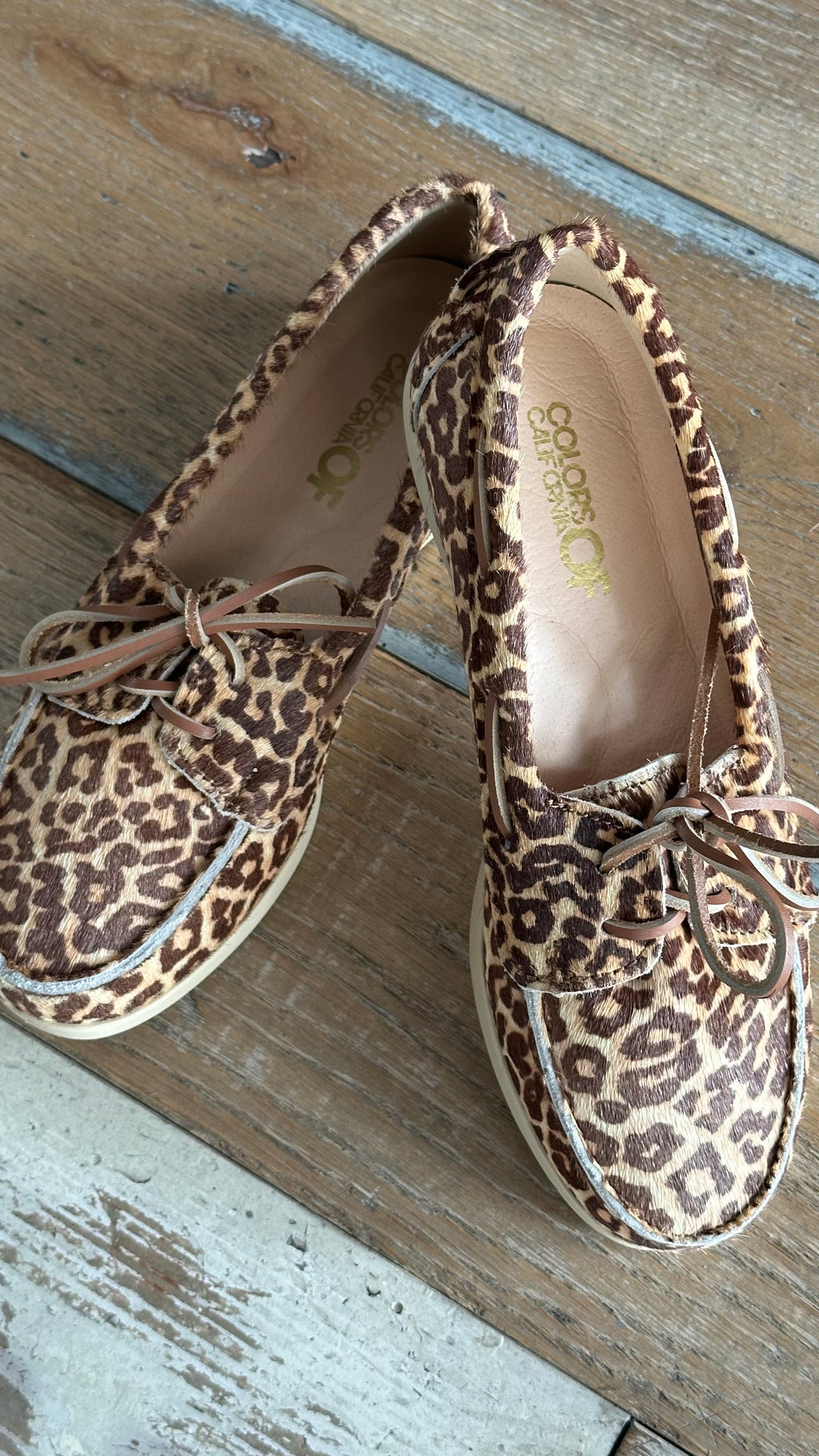 Mocassino da Barca in cavallino Leopardato
