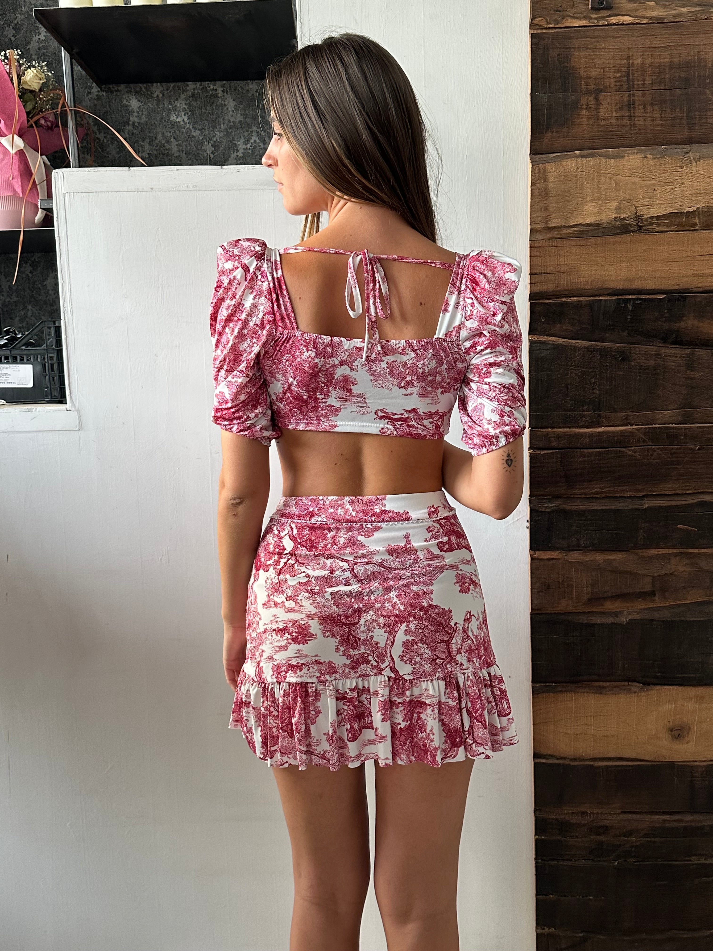Completo Mini Toile de Lune-Rosa