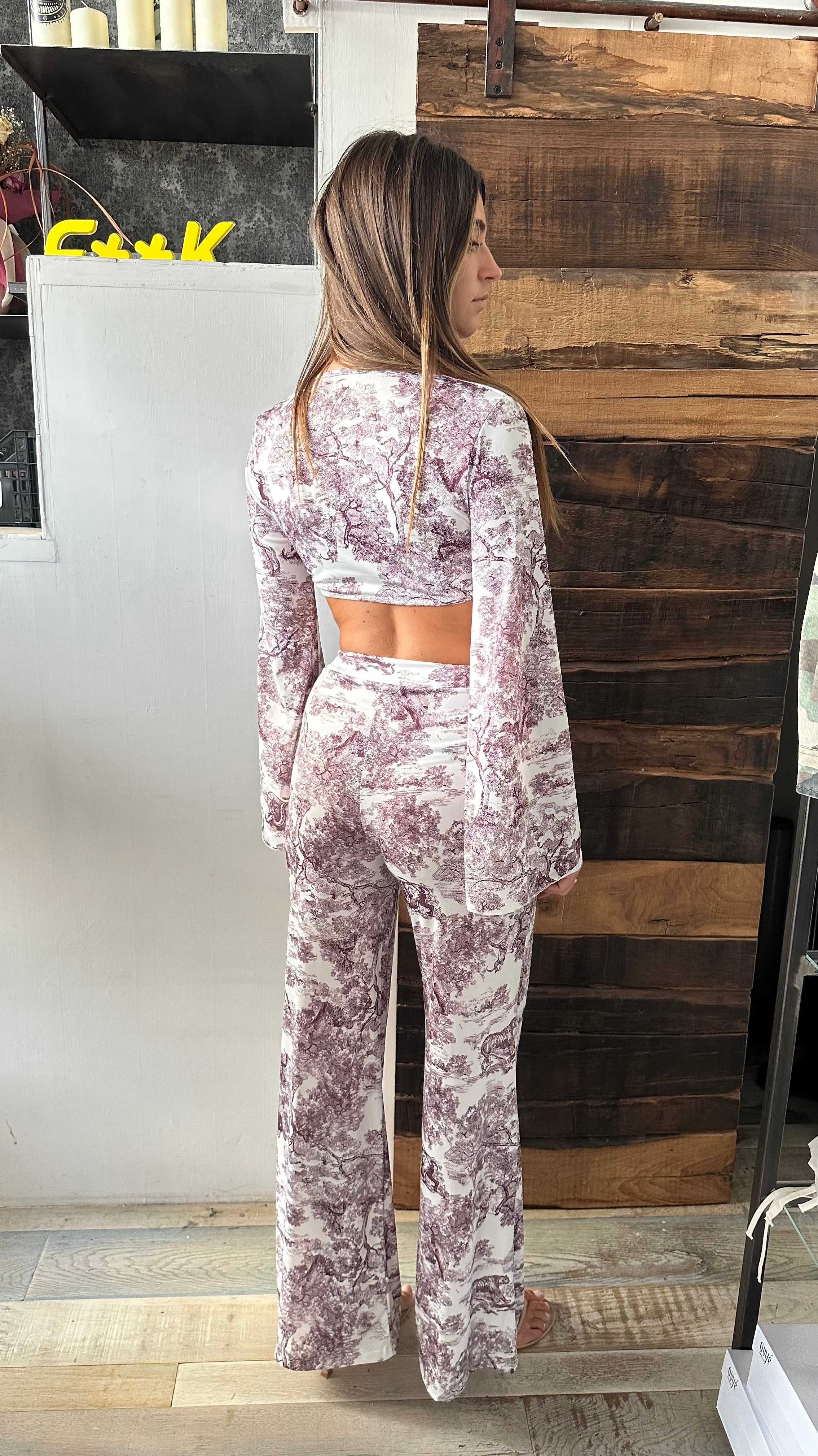 Completo Tuta Toile de Lune-Prugna