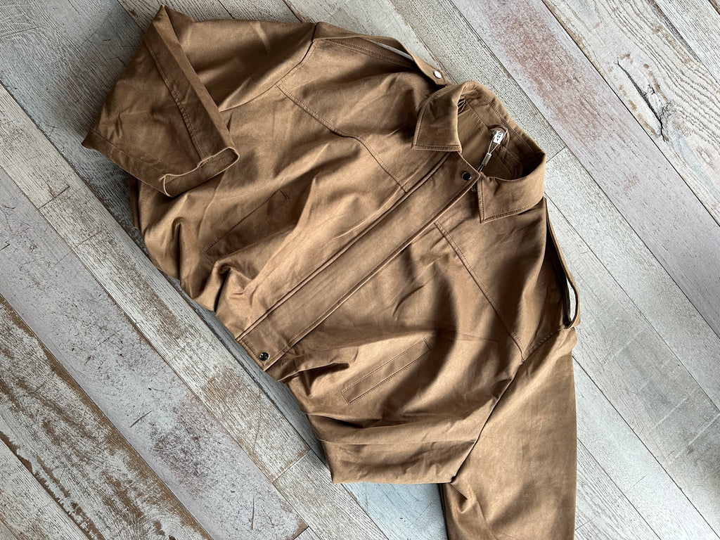 Bomber Eco-Camoscio Beije