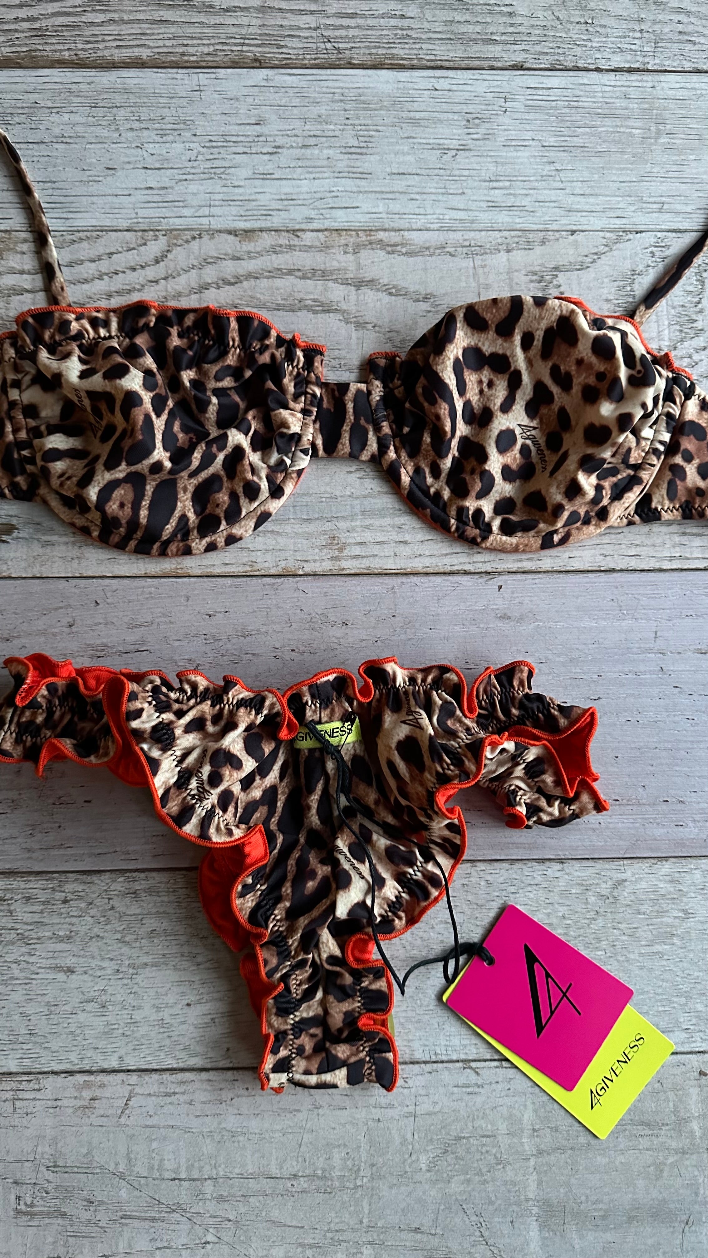 Bikini Balconcino Frou Frou Leopardato