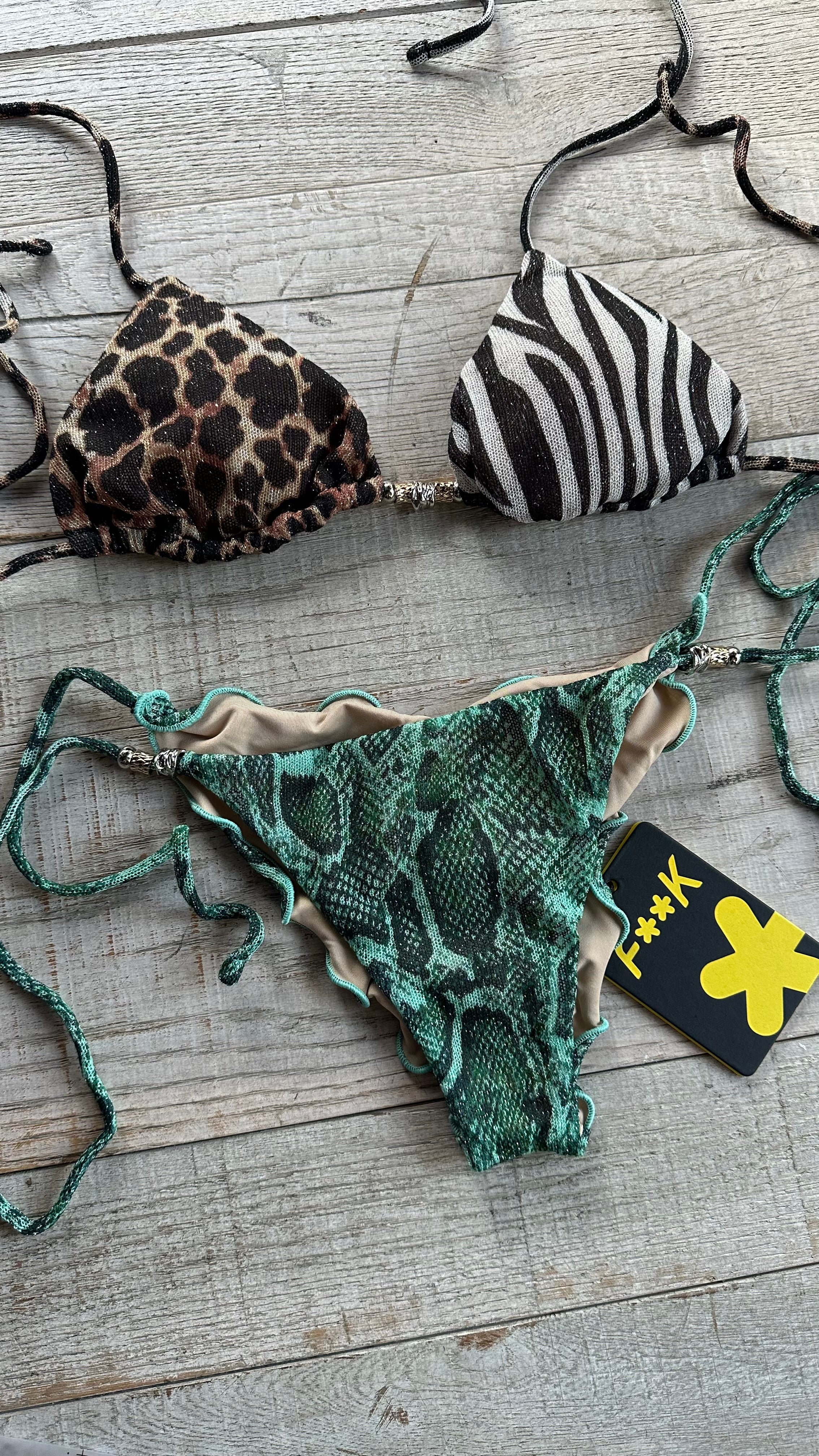 Triangolo in Jersey Animalier