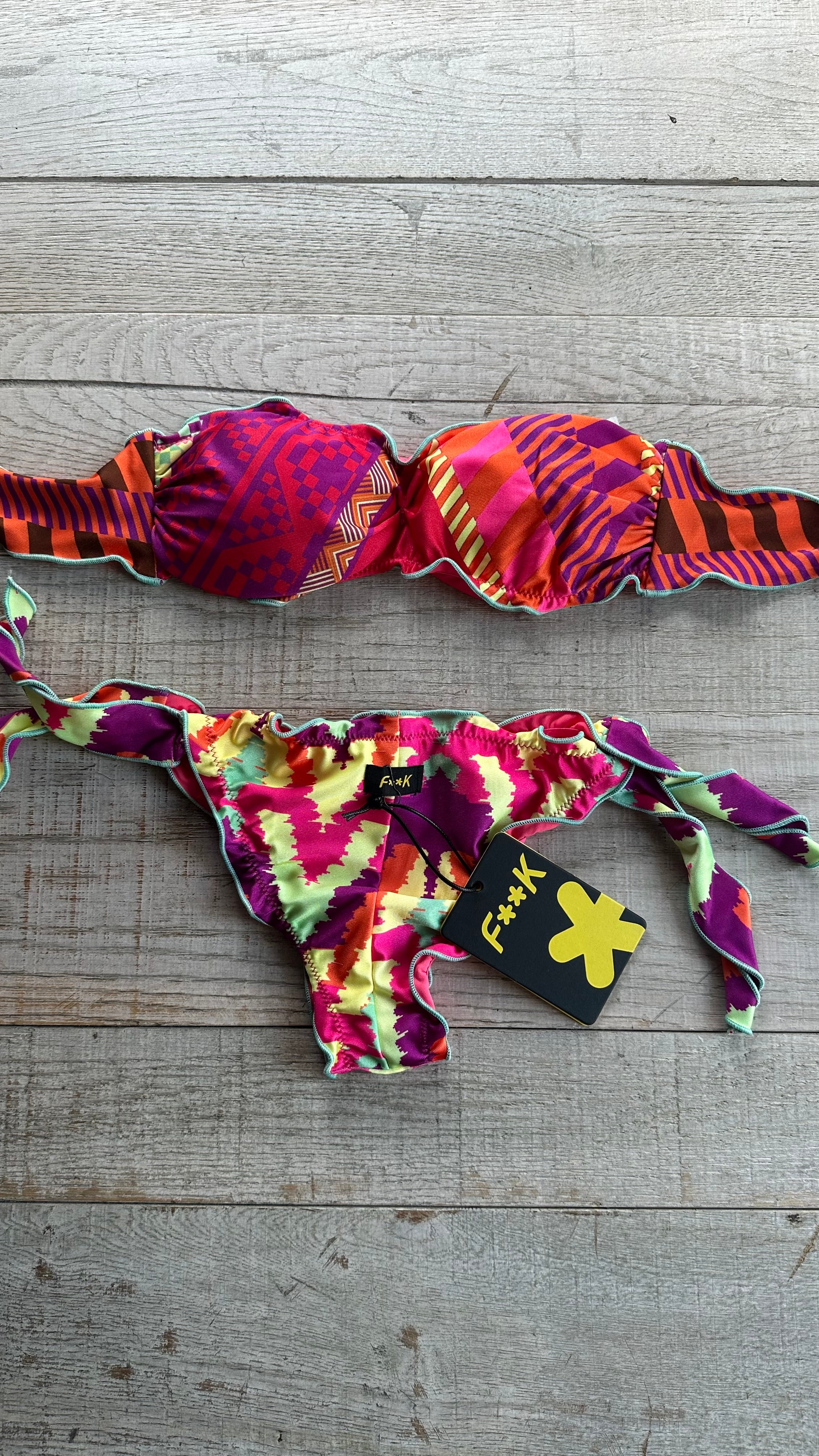 Bikini Fascia Sbambolata Frou Frou Multicolor