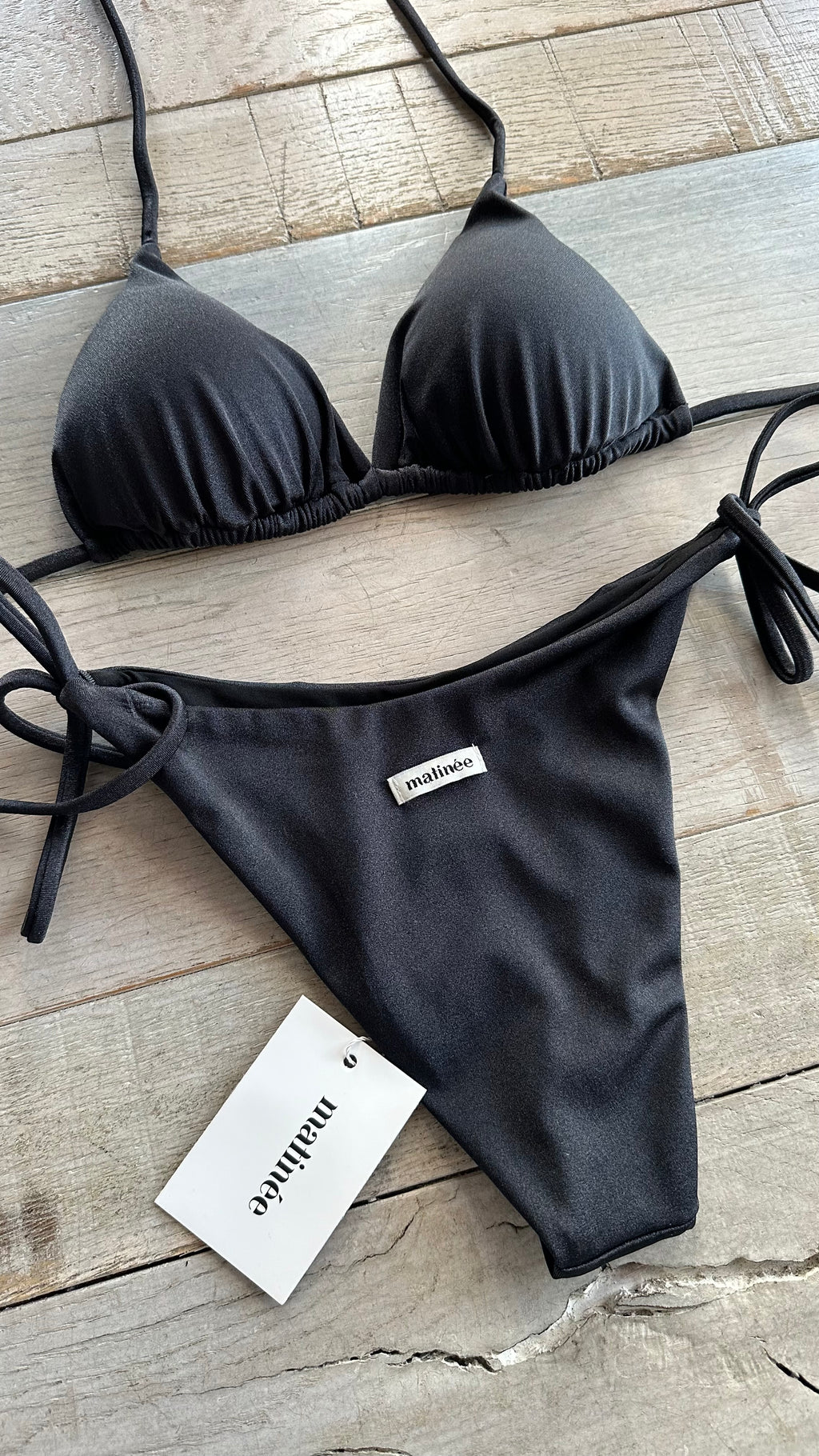 Triangolo in lycra Lucida Nero