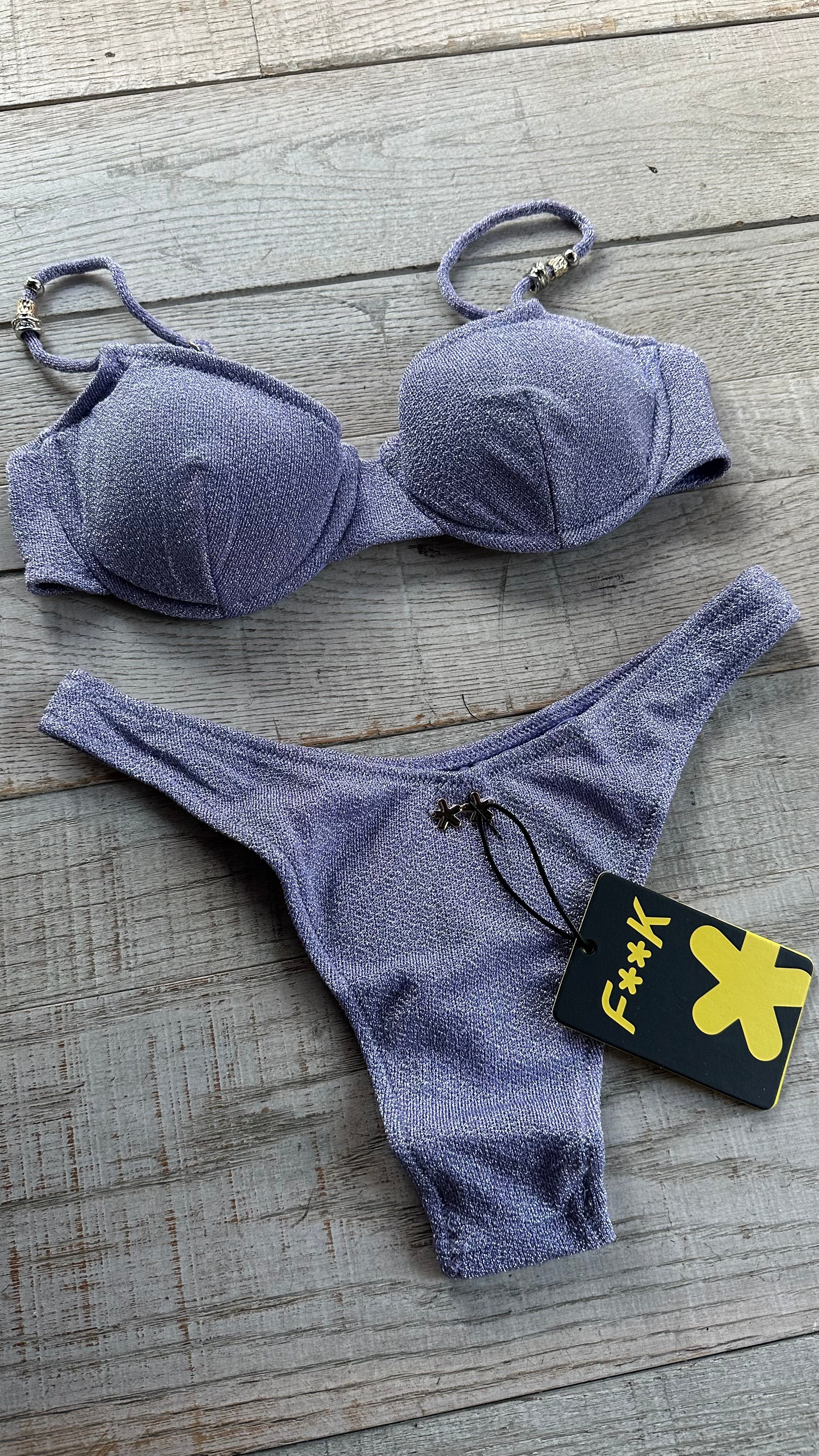 Balconcino in Lurex Lilla