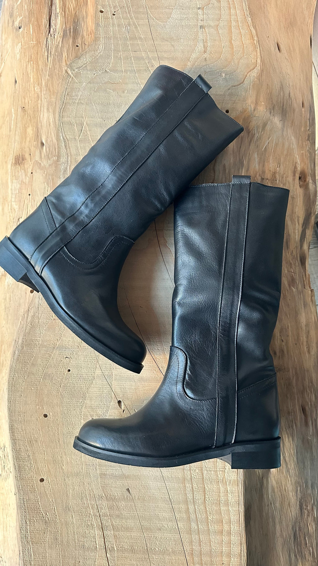 Stivali Alti Sierra in Pelle nera
